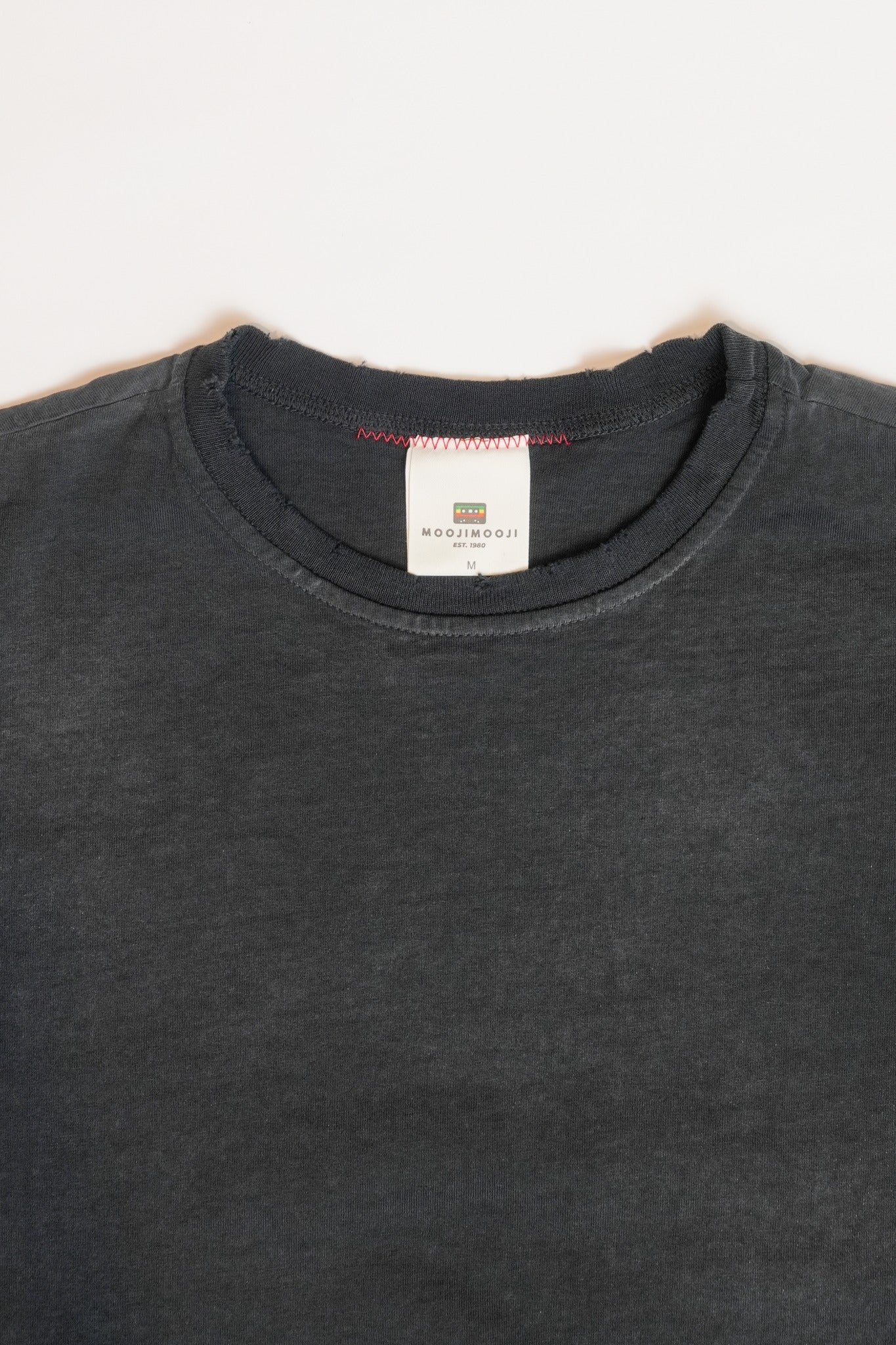 OVERSIZE CROP TEE S/S - AGED BLACK