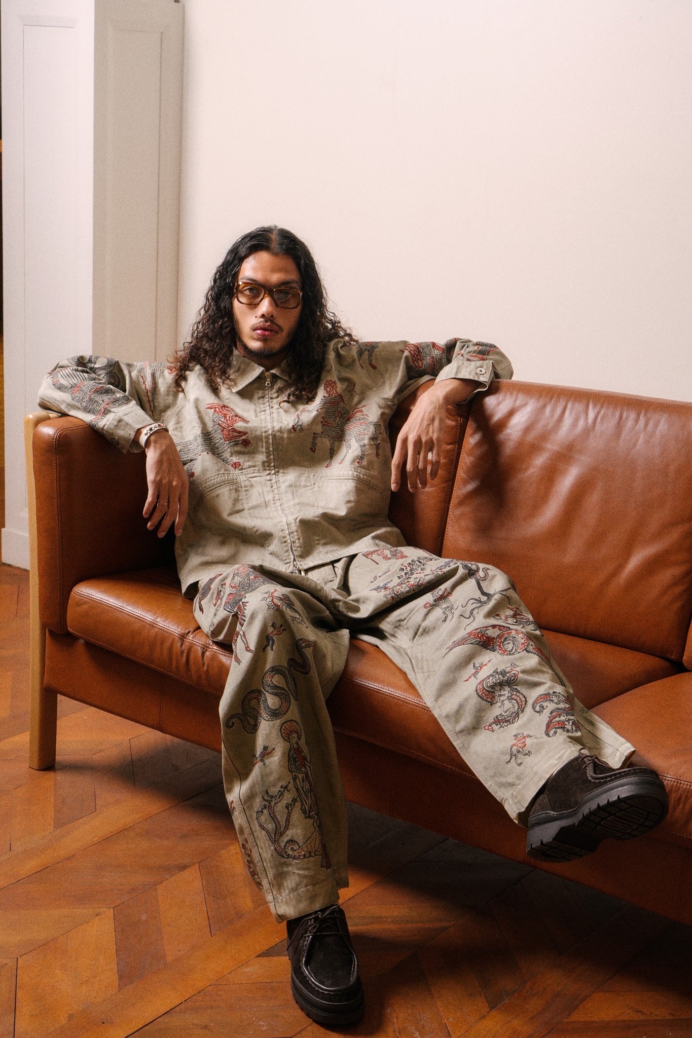 MEDIEVAL ZIP JACKET - GREY