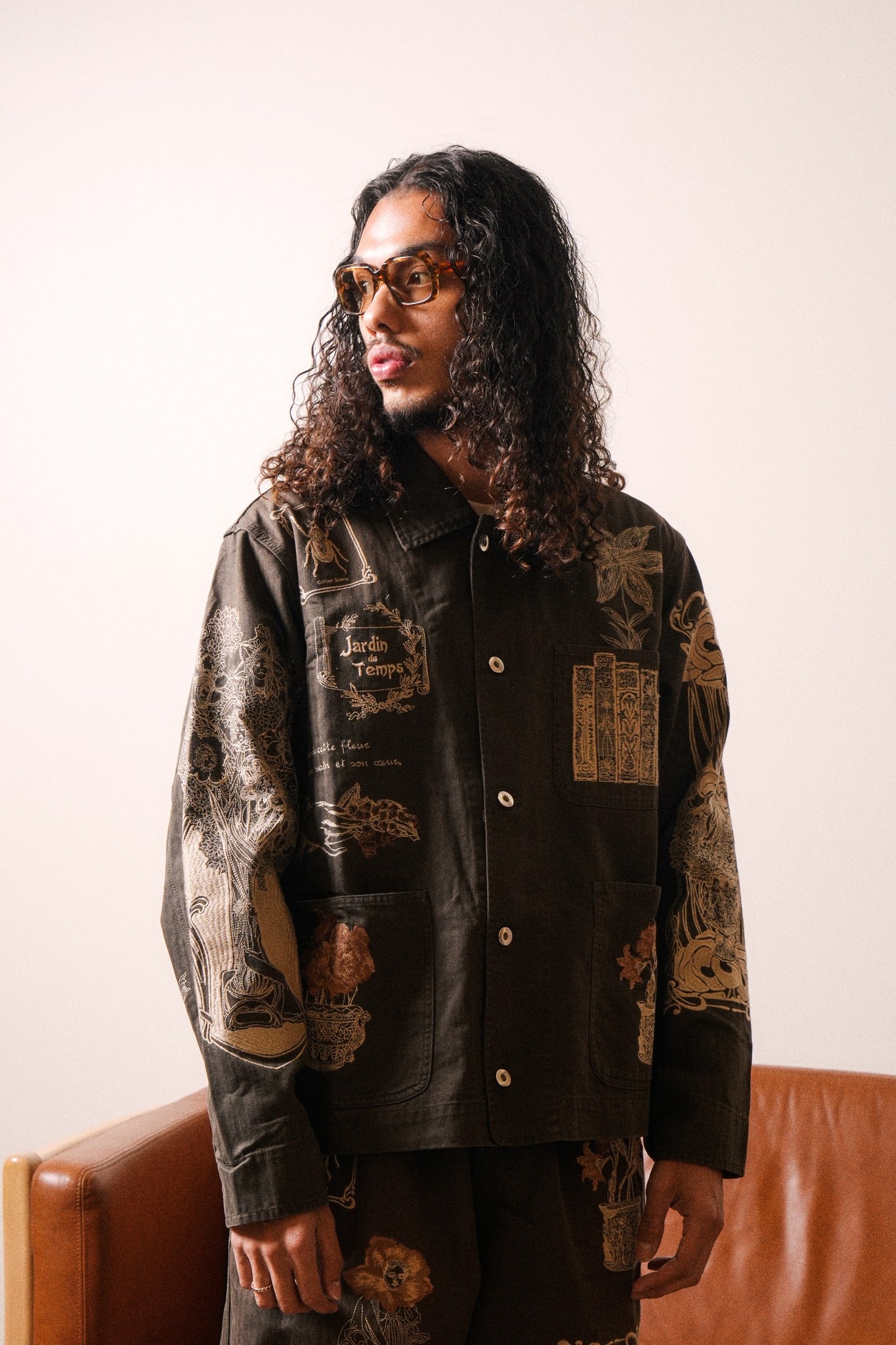 JARDIN CHORE JACKET - BLACK
