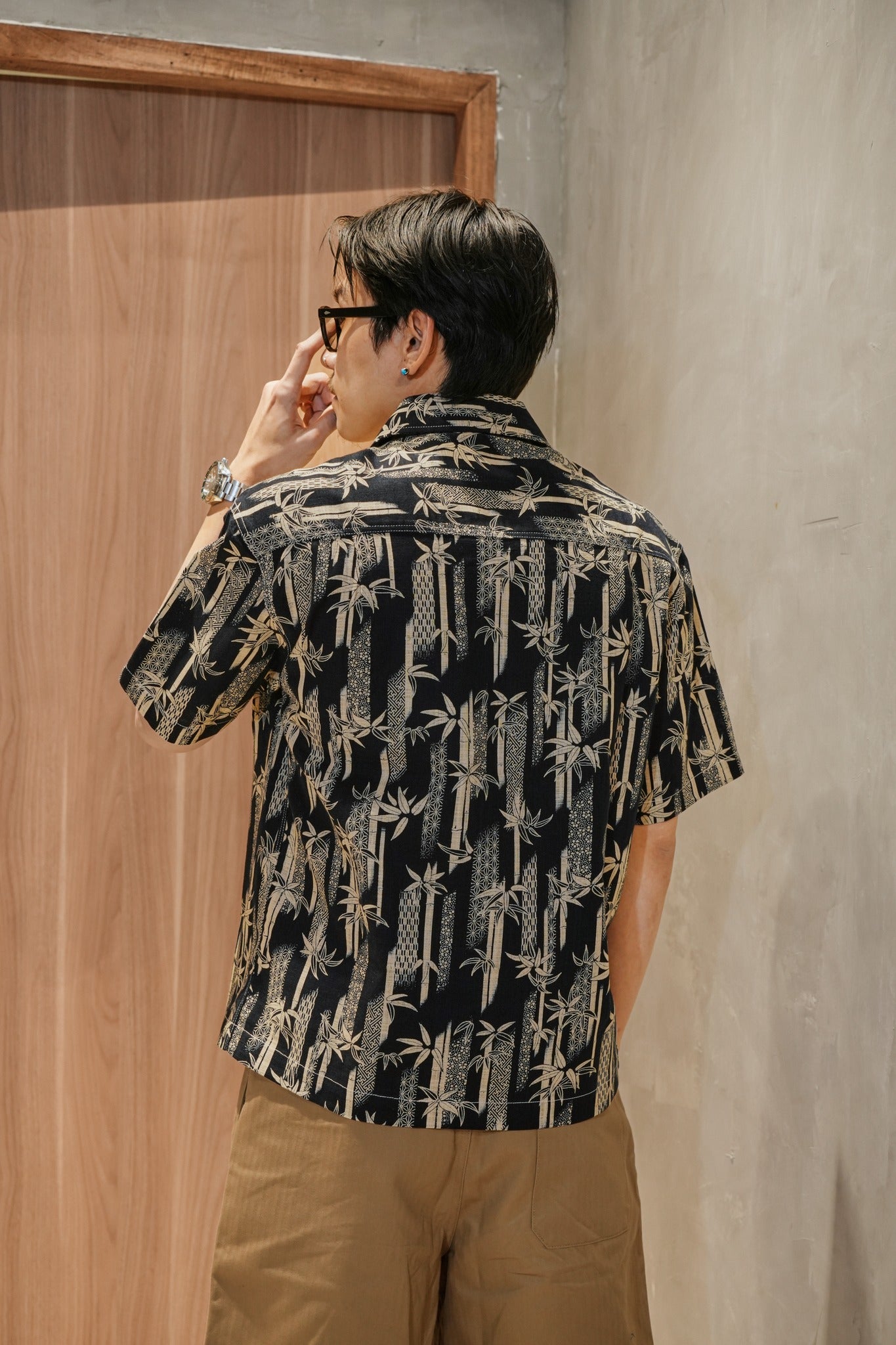Bamboo Aloha shirt - Homespun multi