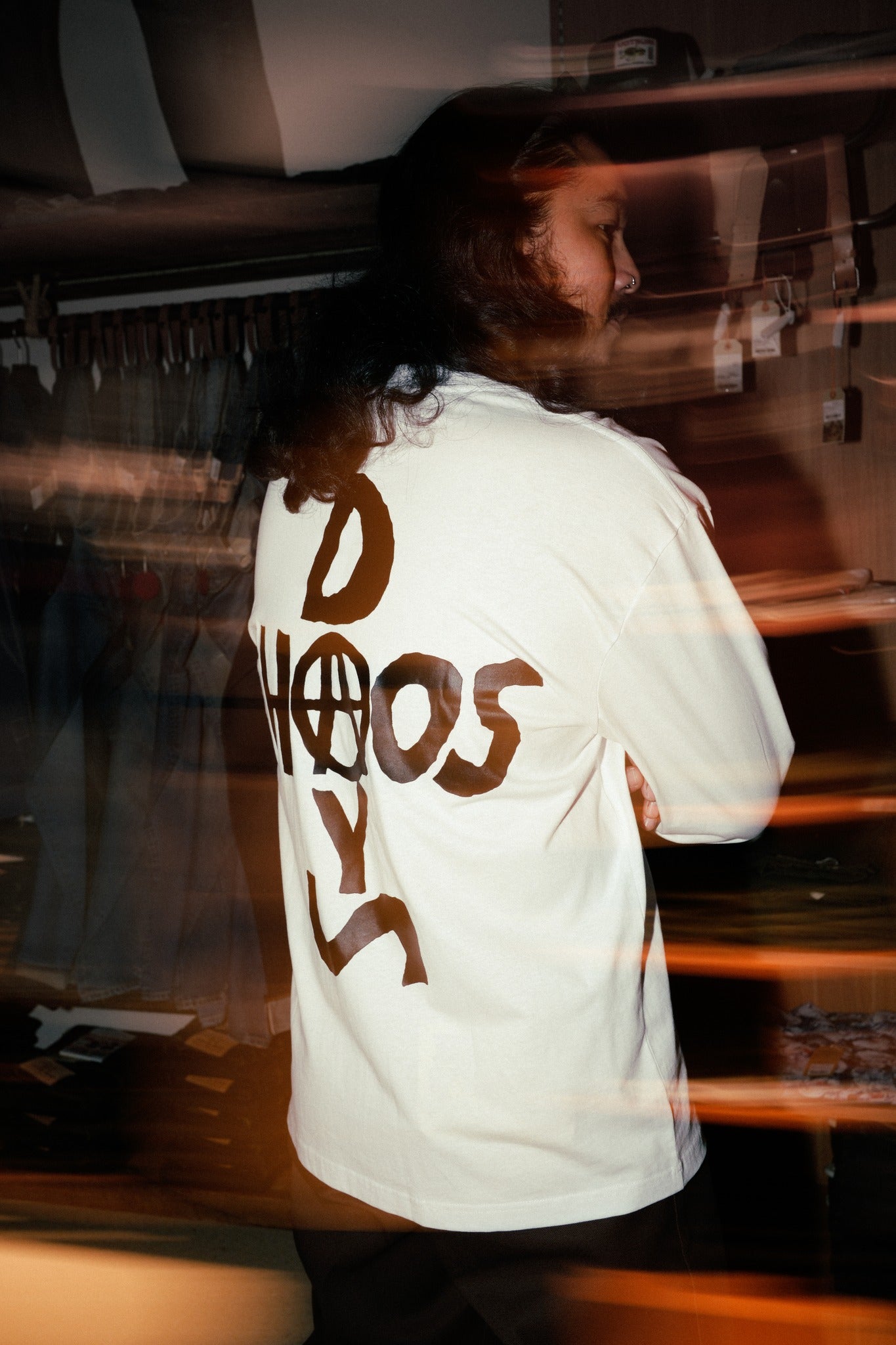 CHAOS DAYS TEE L/S - WHITE