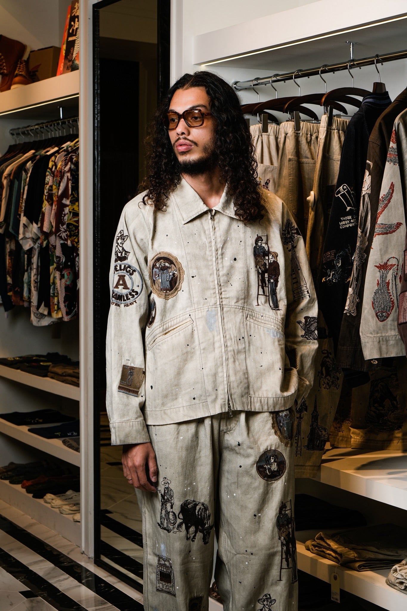 WESTERN ZIP JACKET - SMOKE GREY