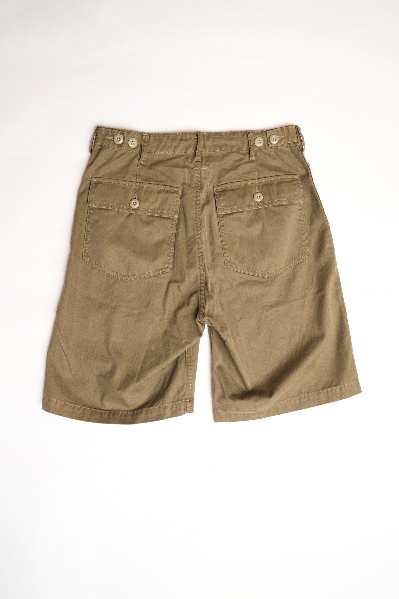 COTTON HBT BAKERS SHORT PANTS - GREEN