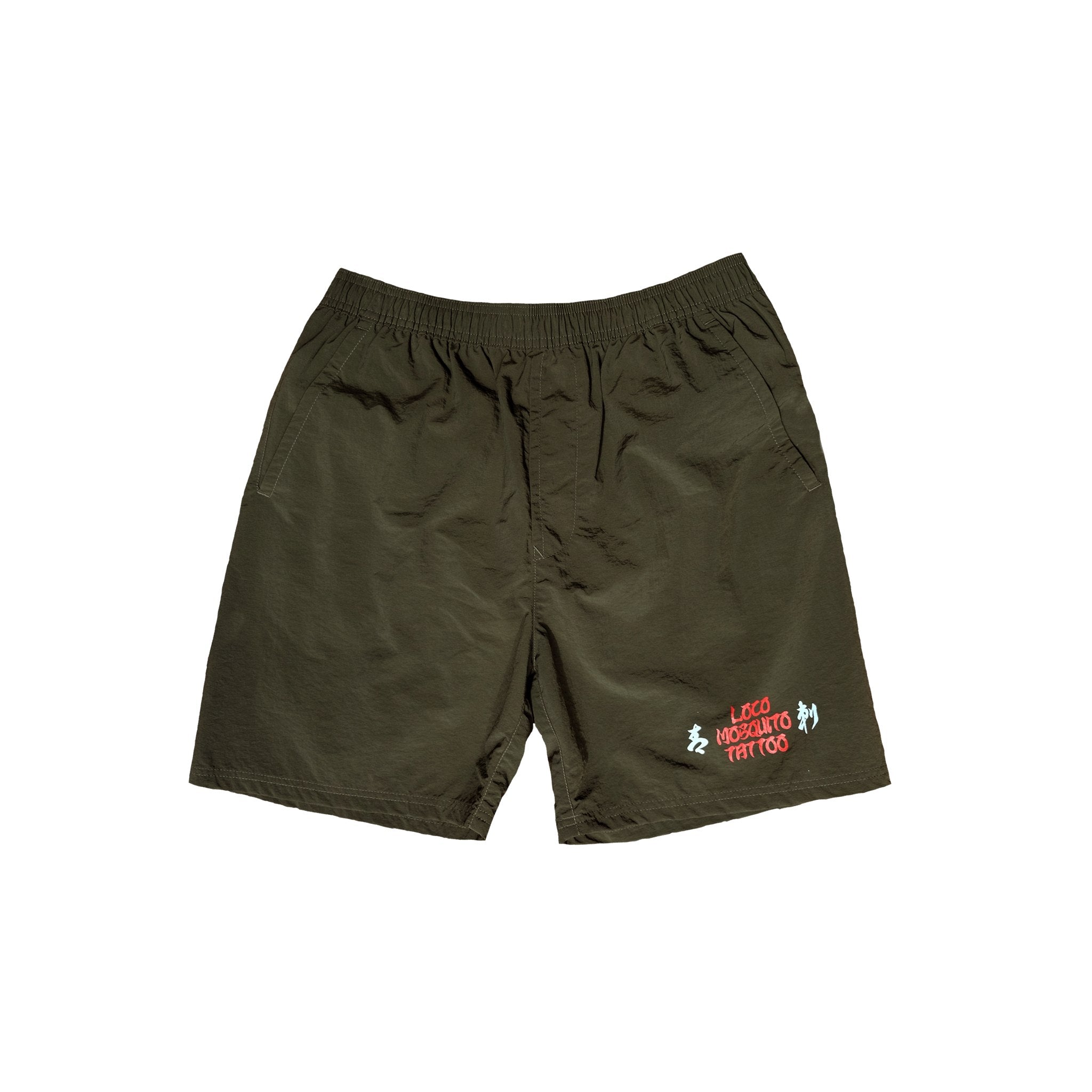 L. MOSQUITO TATTOO SHORTS - GREEN