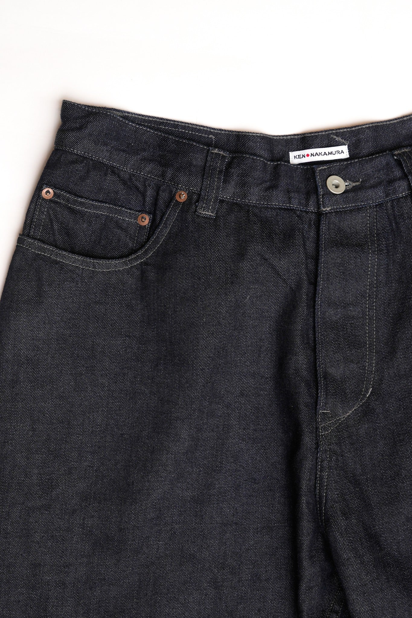 10OZ SELVEDGEG DENIM WIDE SHORT PANTS - INDIGO