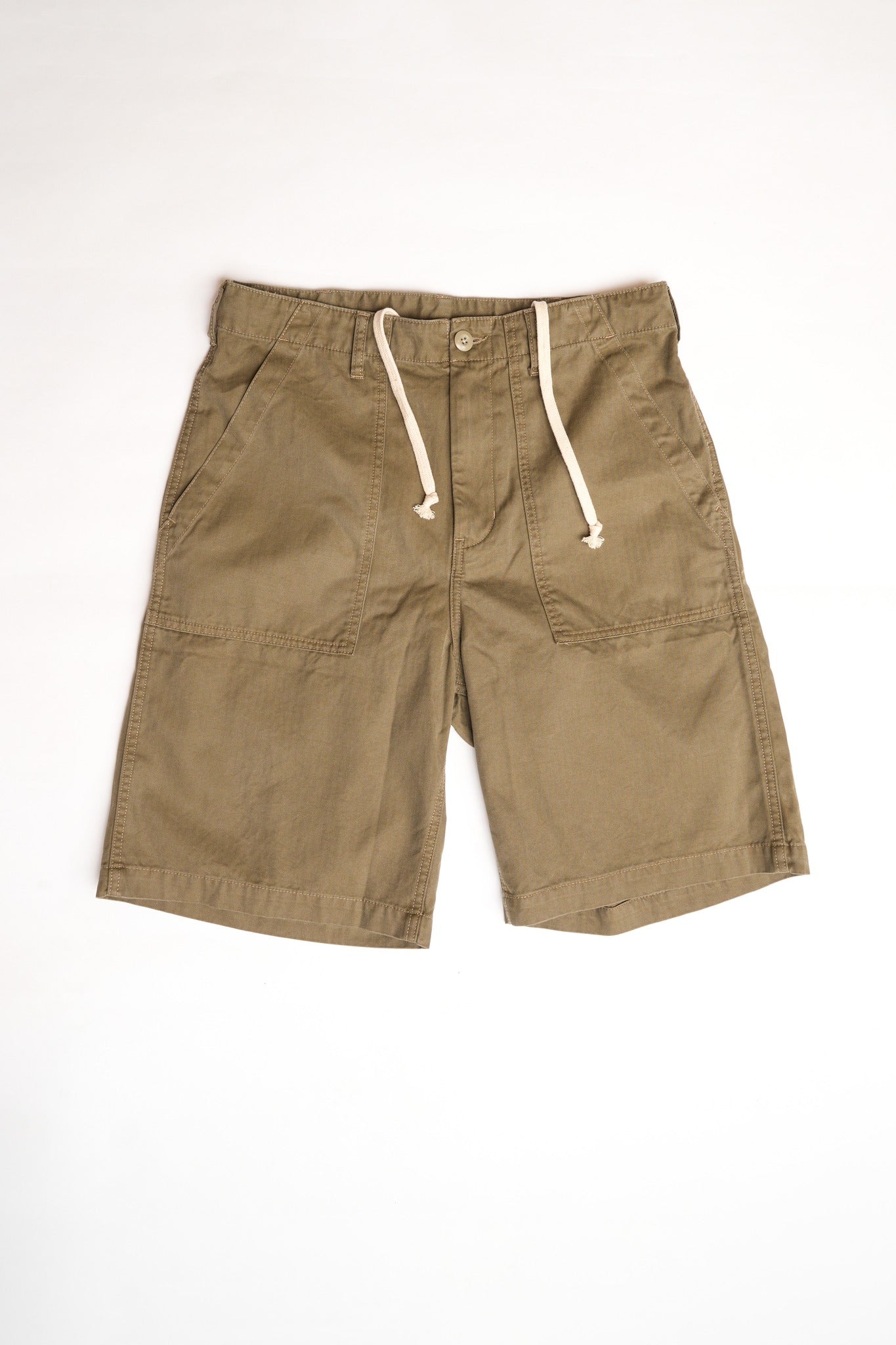 COTTON HBT BAKERS SHORT PANTS - GREEN