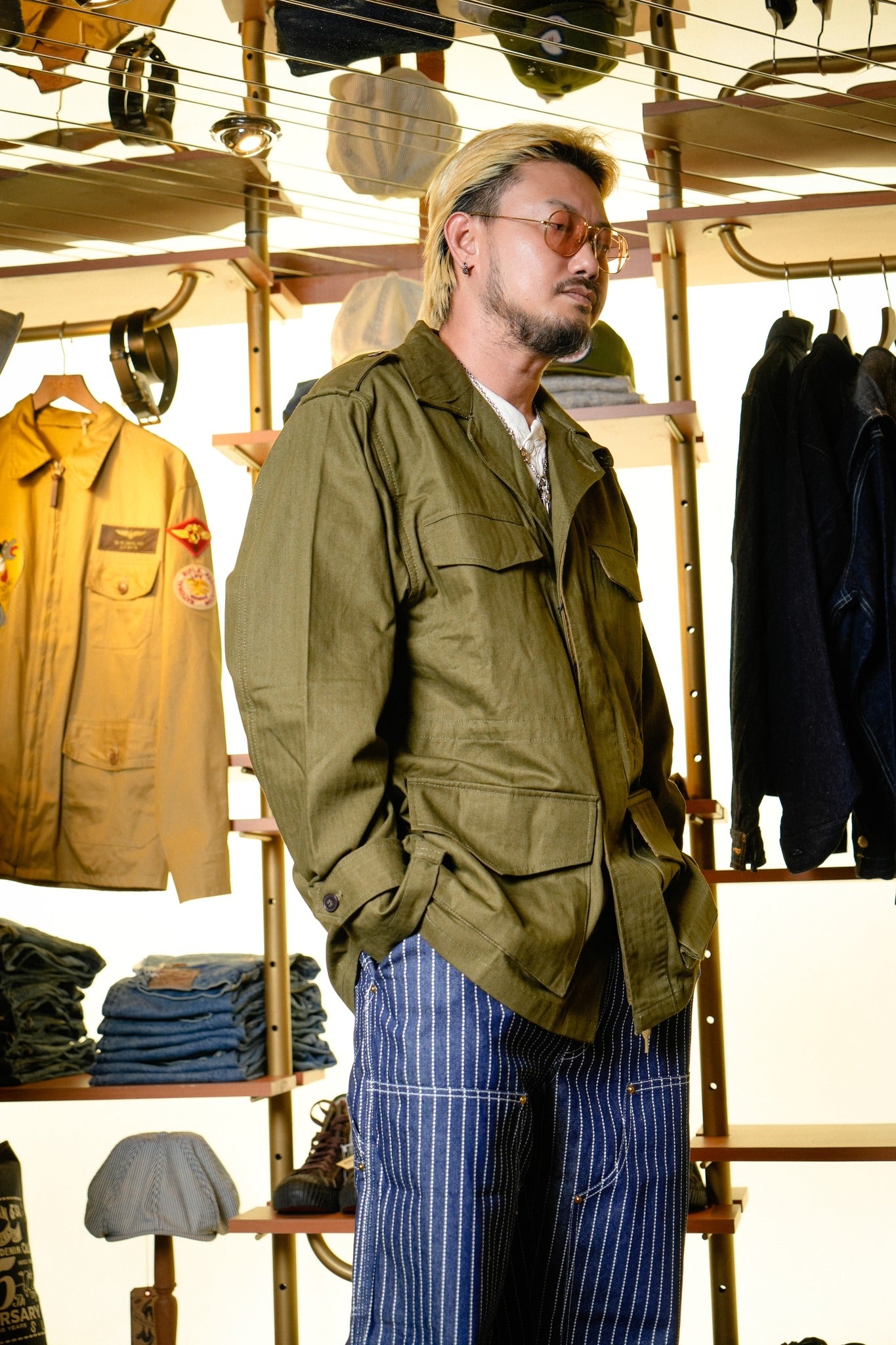 51073 FRENCH ARMY M-47 JACKET - OLIVE DRAB