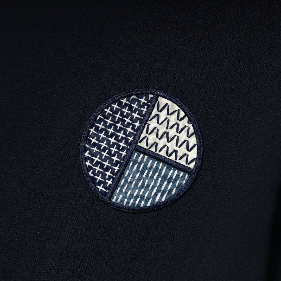 CIRCLE PATCH TEE (AW25) - NAVY