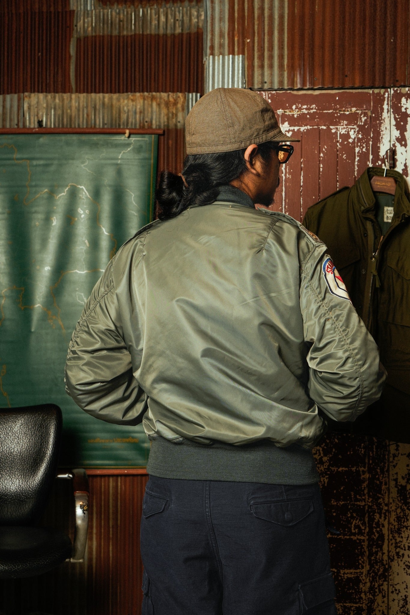 BR15743 - L-2B - SKYLINE CLOTHING CORPORATION 476th TAC. FTR. SQ.C27 - Sage green