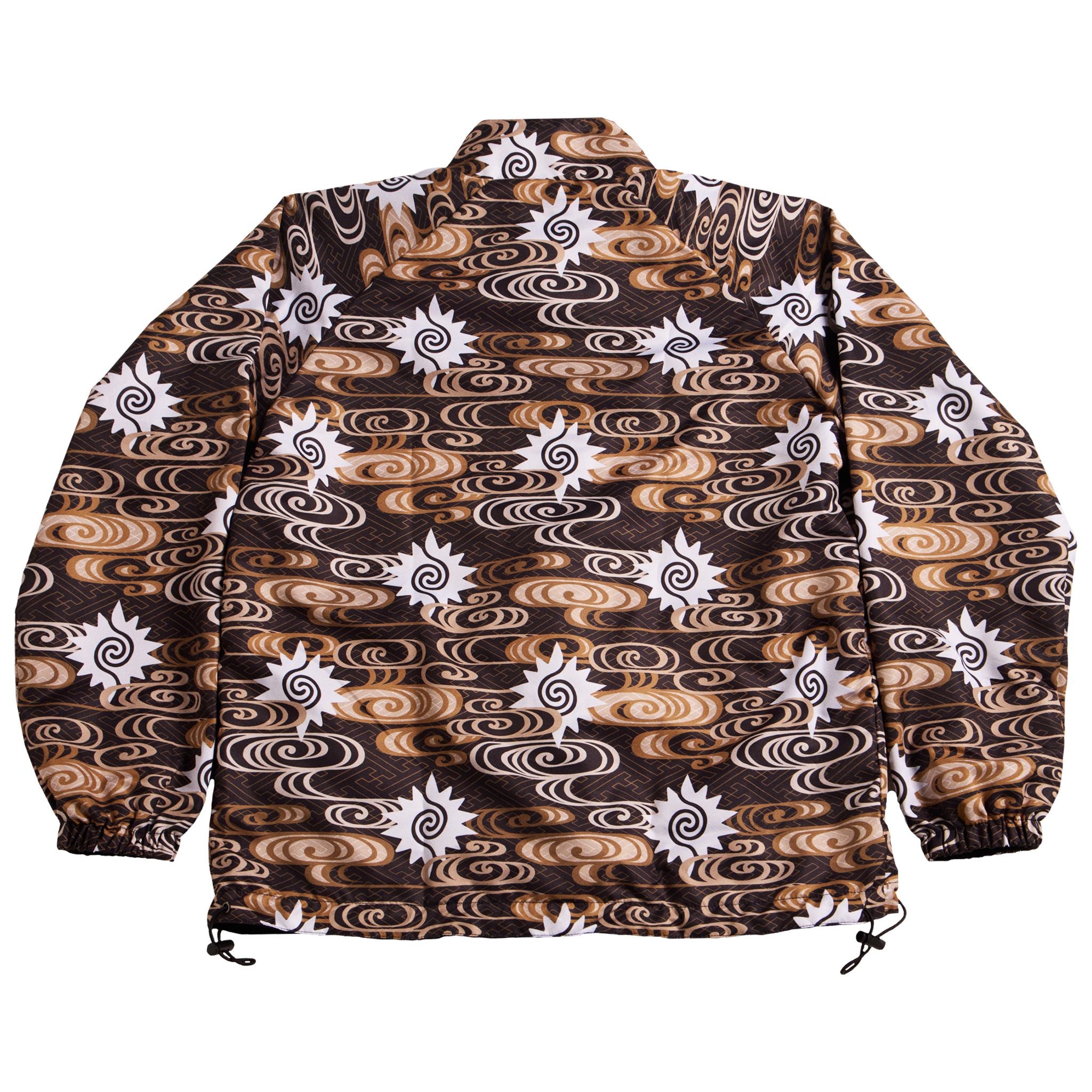 TOMAS TOMAS ZIP-UP JACKET - BLACK/BROWN