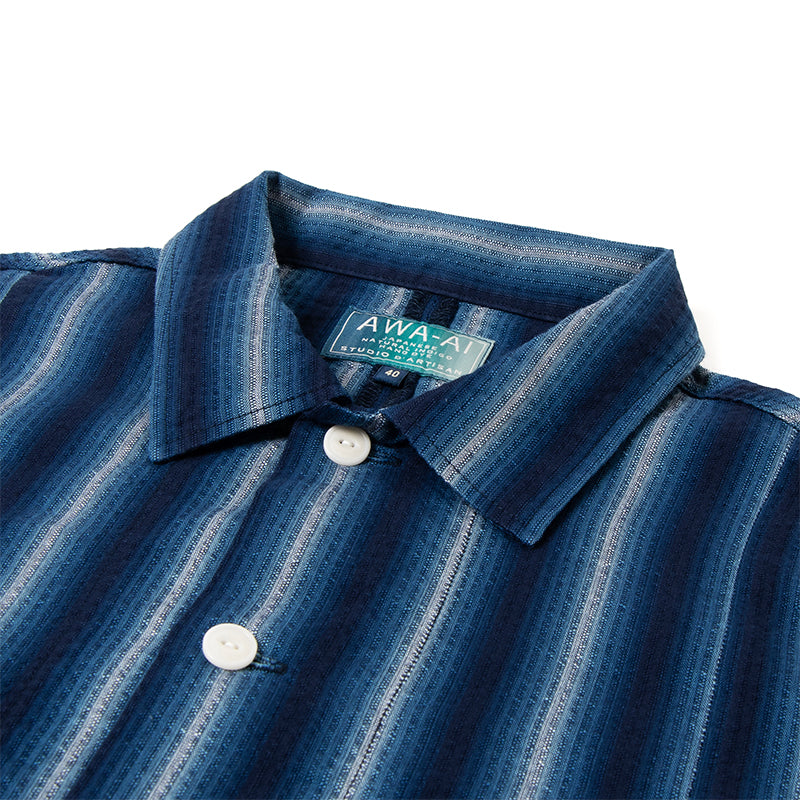 5706A Awa Shijira woven long sleeve shirt - A