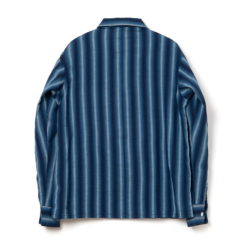 5706A Awa Shijira woven long sleeve shirt - A