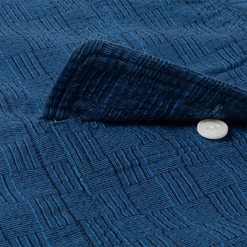 5706B Awa Shijira woven long sleeve shirt - B