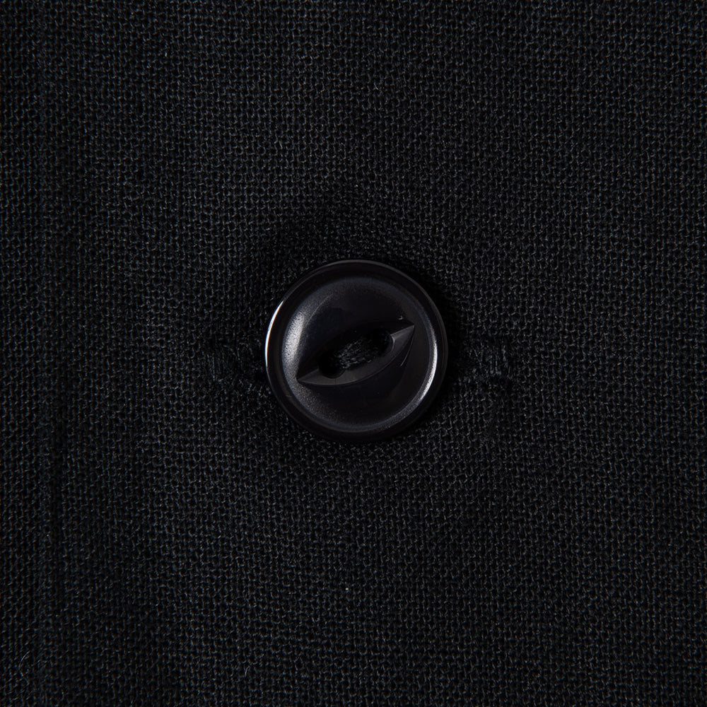 5743 EMBROIDERED BOWLING SHIRT - BLACK