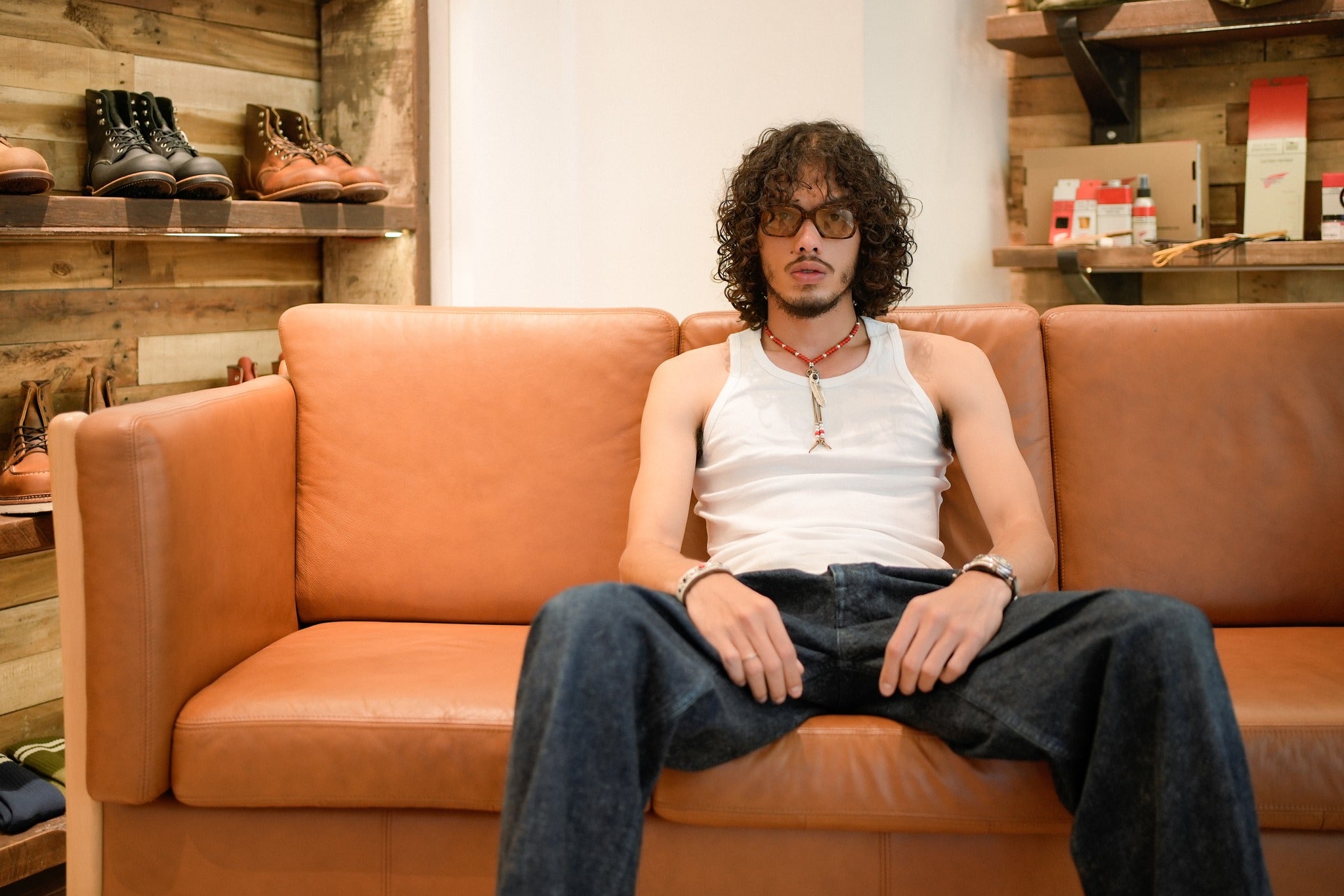 3P Panel ribbed tank top - AS-C