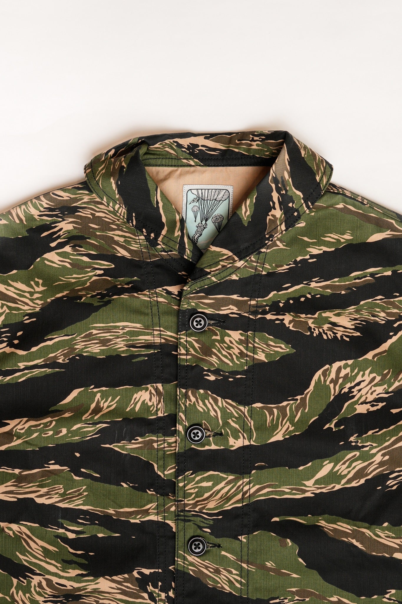 Shawl Collar Jacket - Tiger Camo