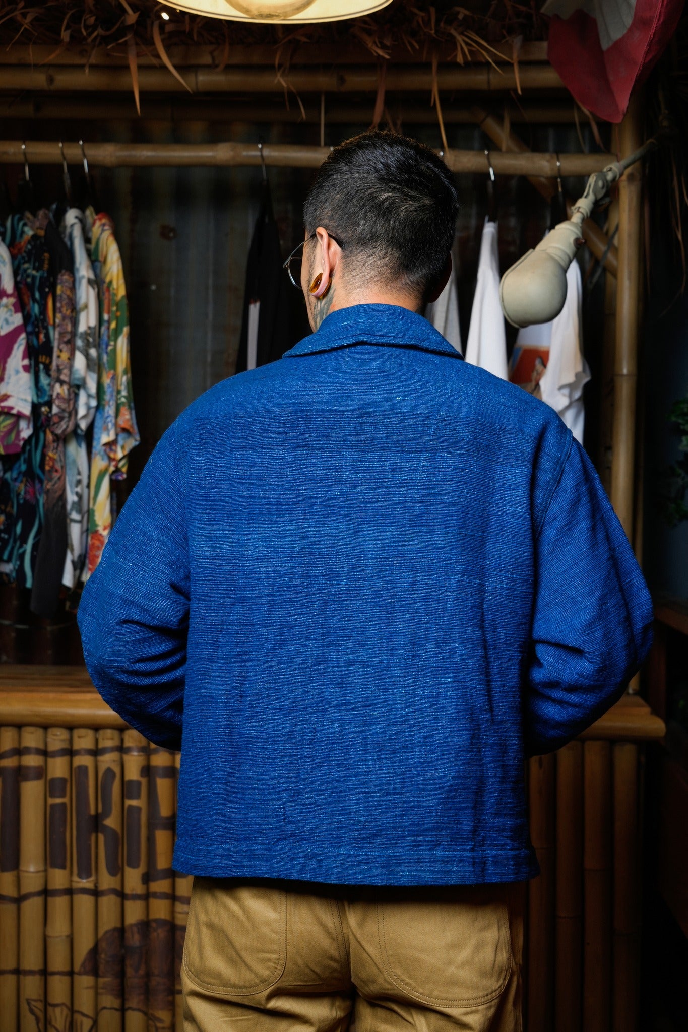 SHAW COLLAR JACKET - HANDLOOM INDIGO