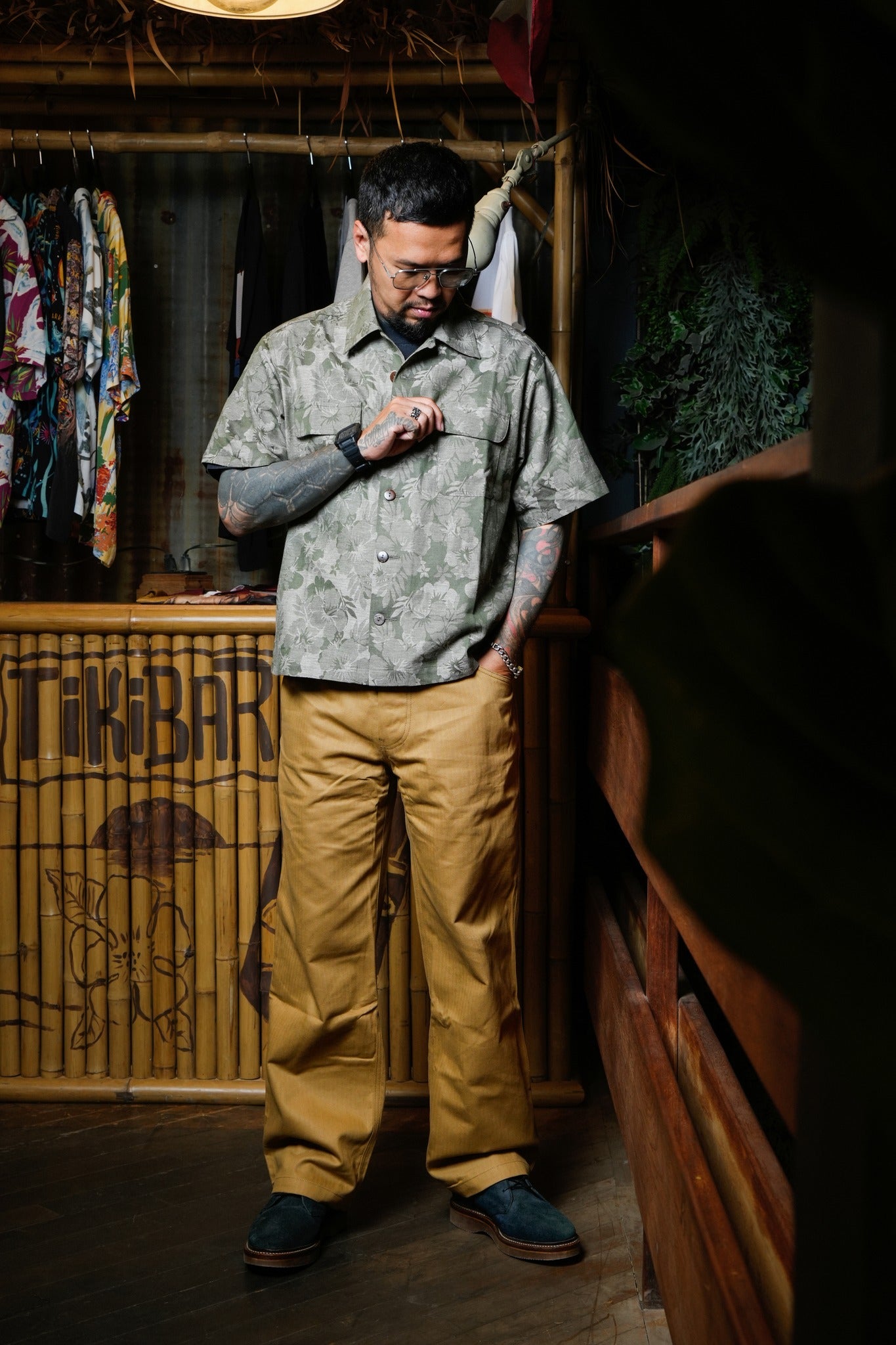 ROCKABILLY SHIRT - NATIVE JACQUARD