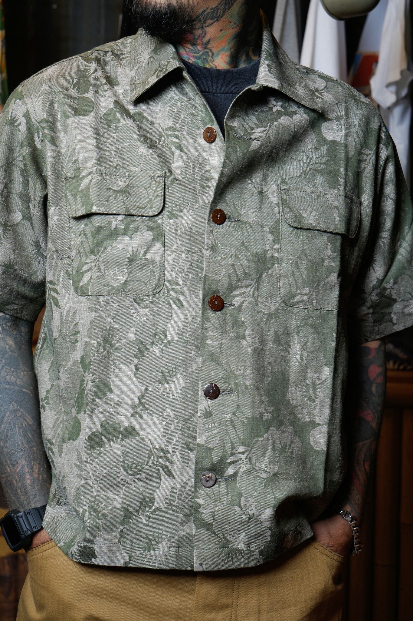 ROCKABILLY SHIRT - NATIVE JACQUARD