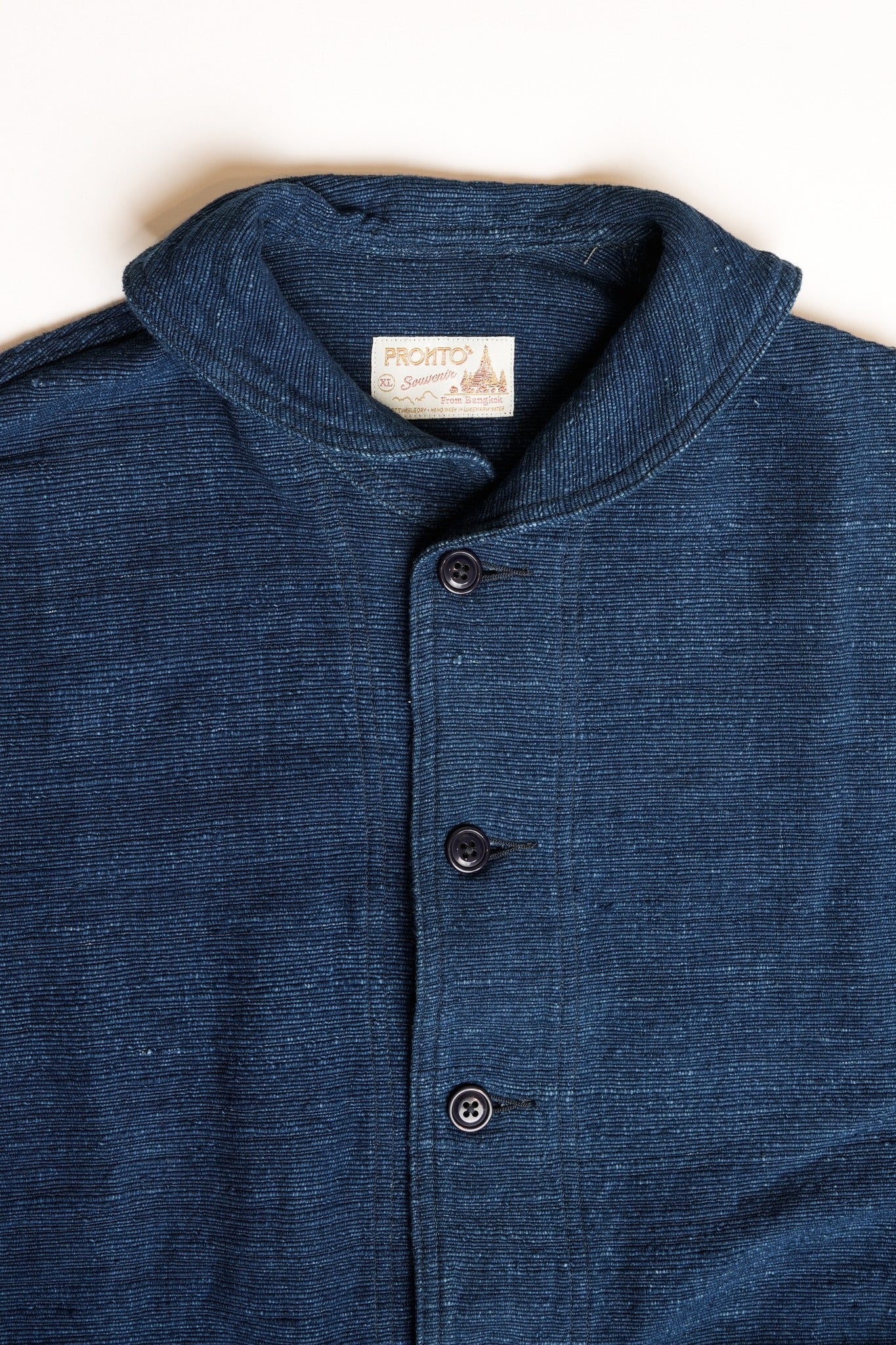 SHAW COLLAR JACKET - HANDLOOM INDIGO