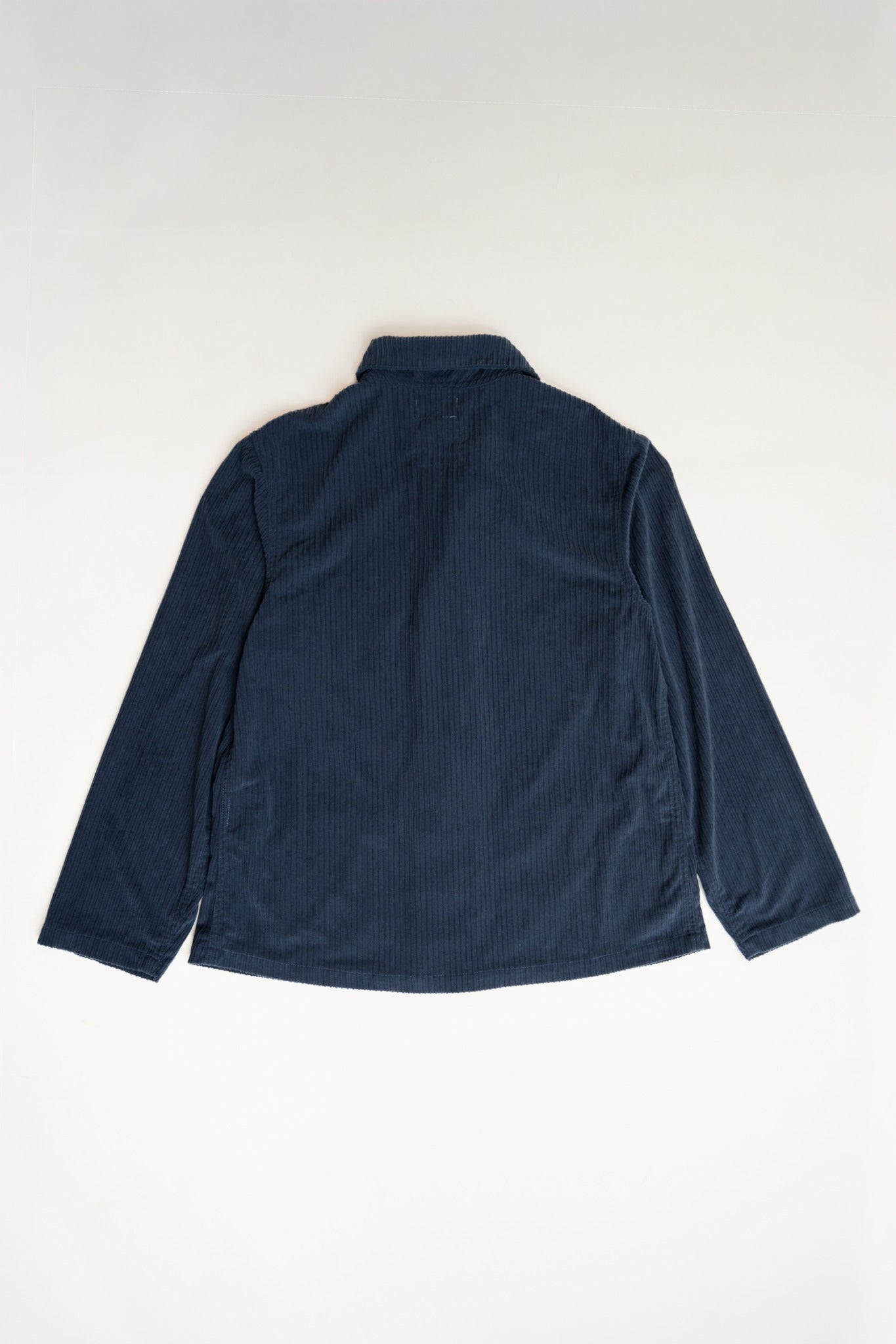 COTTON CORDUROY SHAWL COLLAR USN STYLE JACKET - NAVY