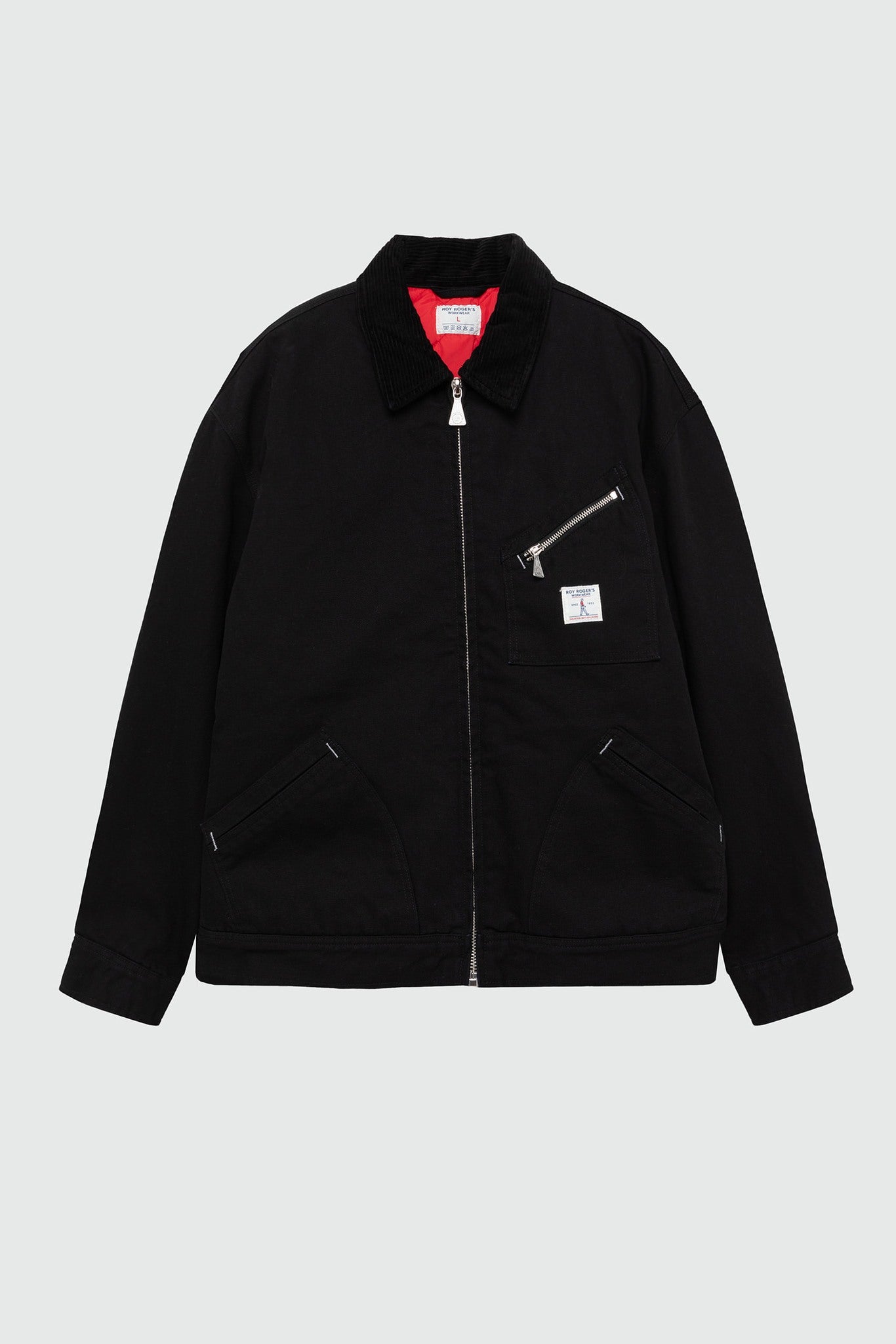 WORK SHORT JKT ROY ROGER'S WORKWEAR CANVAS SW - BLACK