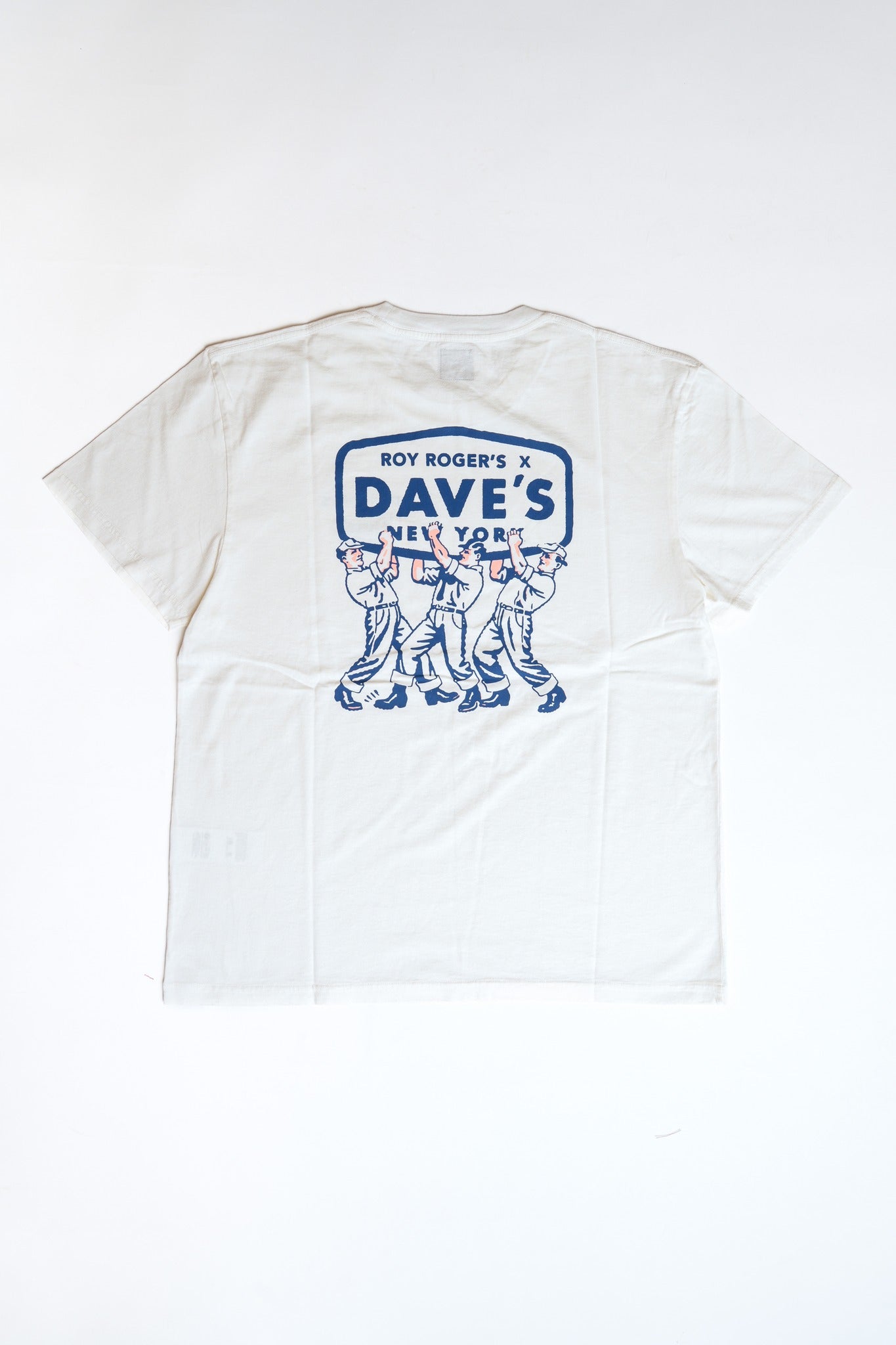 T-SHIRT ROY ROGER'S X DAVE'S JERSEY CREW - OFF WHITE
