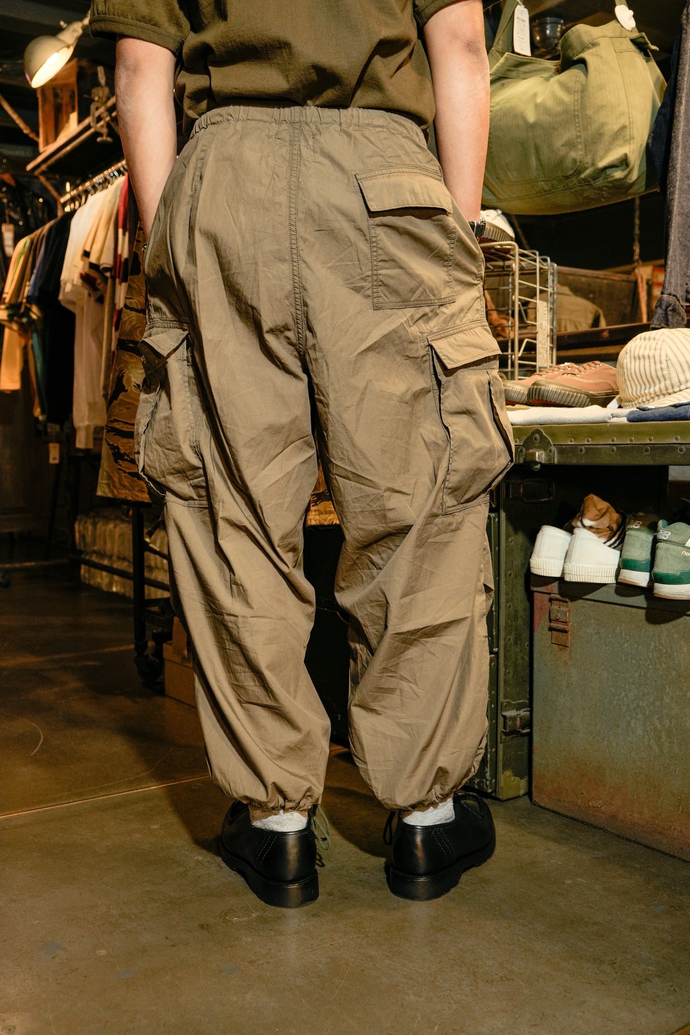 LIGHT POPLIN M-51 OVER-PANTS TYPE2 - GREEN