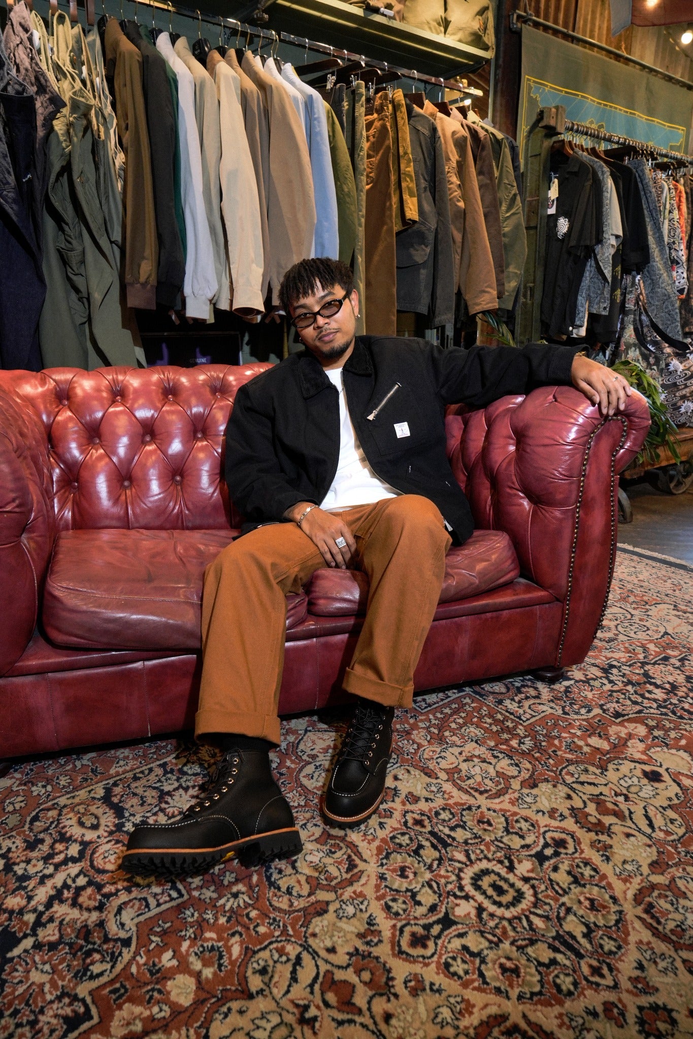 STATEMENT PANT ROY ROGER'S WORKWEAR CANVAS SW - RUST