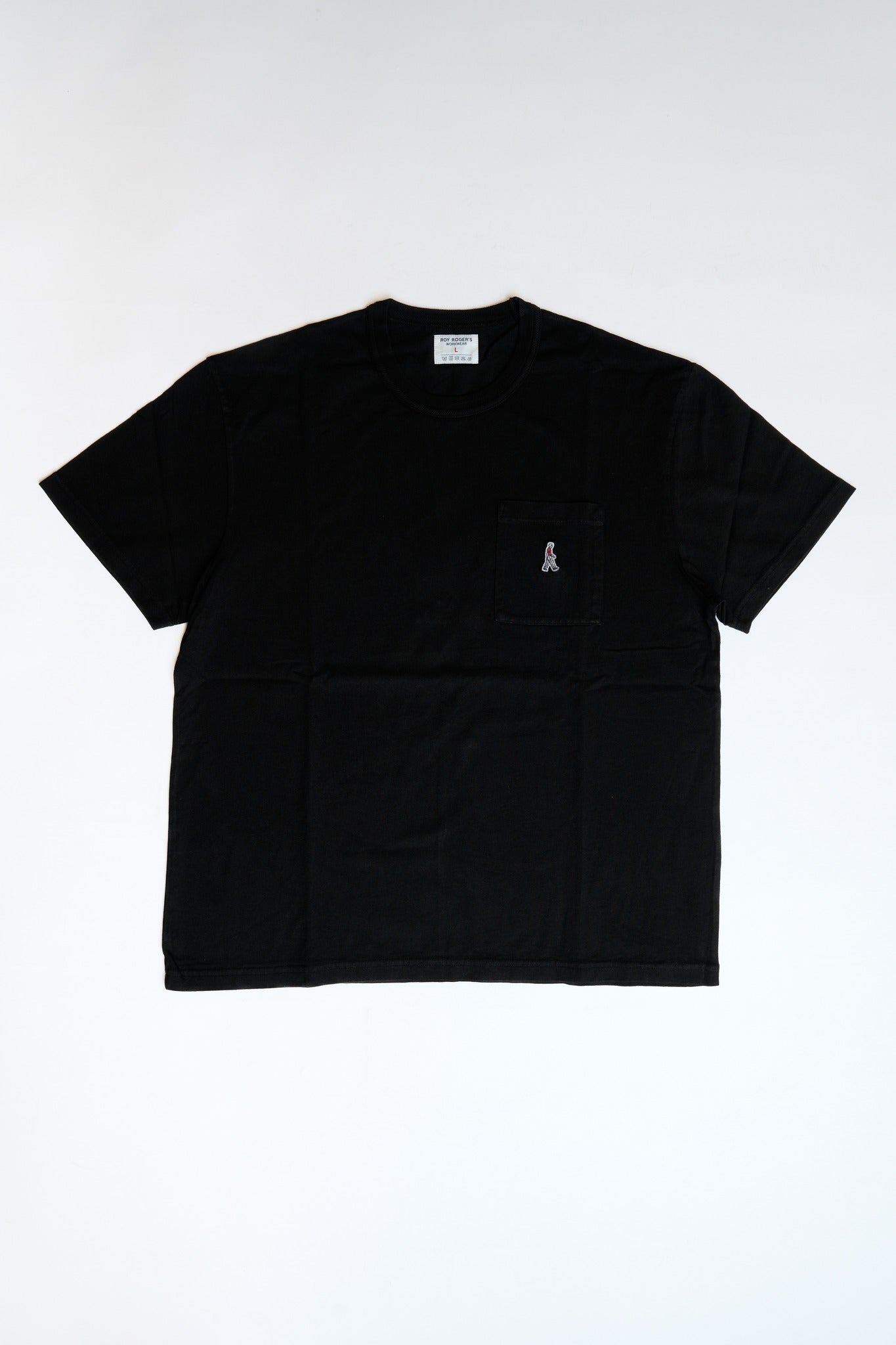 T-SHIRT POCKET ROY ROGER'S WORKWEAR JERSEY - BLACK