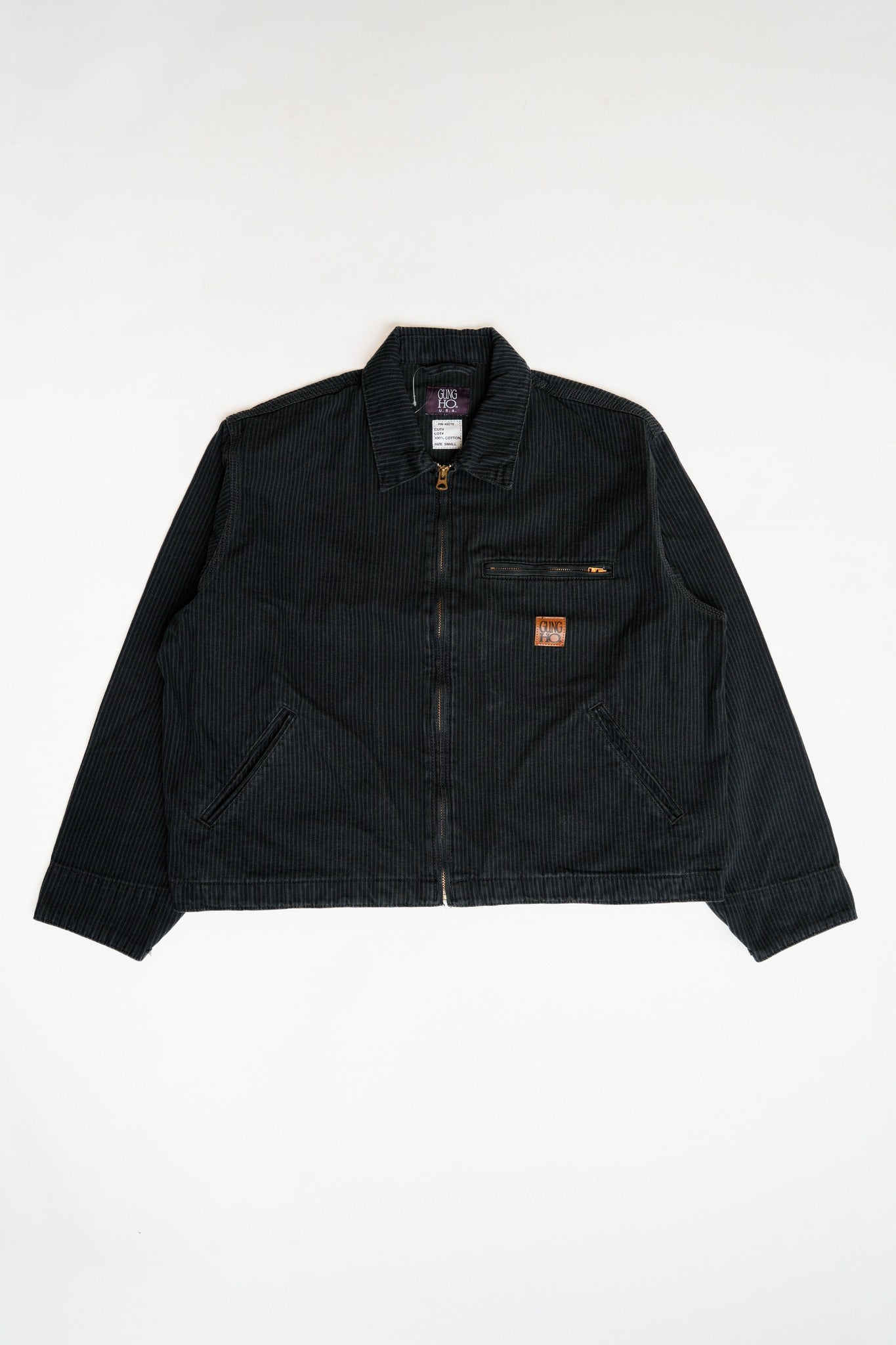 WORK JACKET (HICKORY) - BLACK