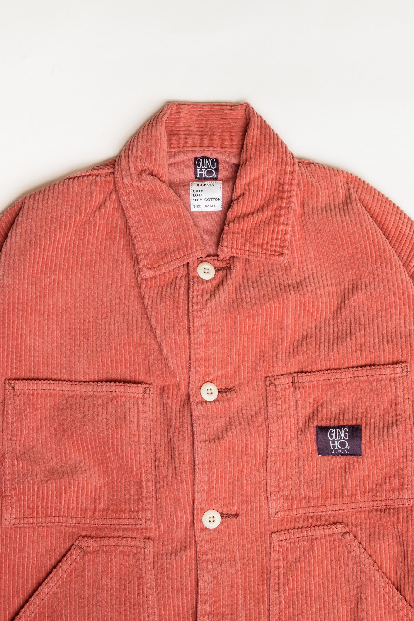 FATIGUE COVER JACKET (9W CORDUROY) - ROSE (RED)