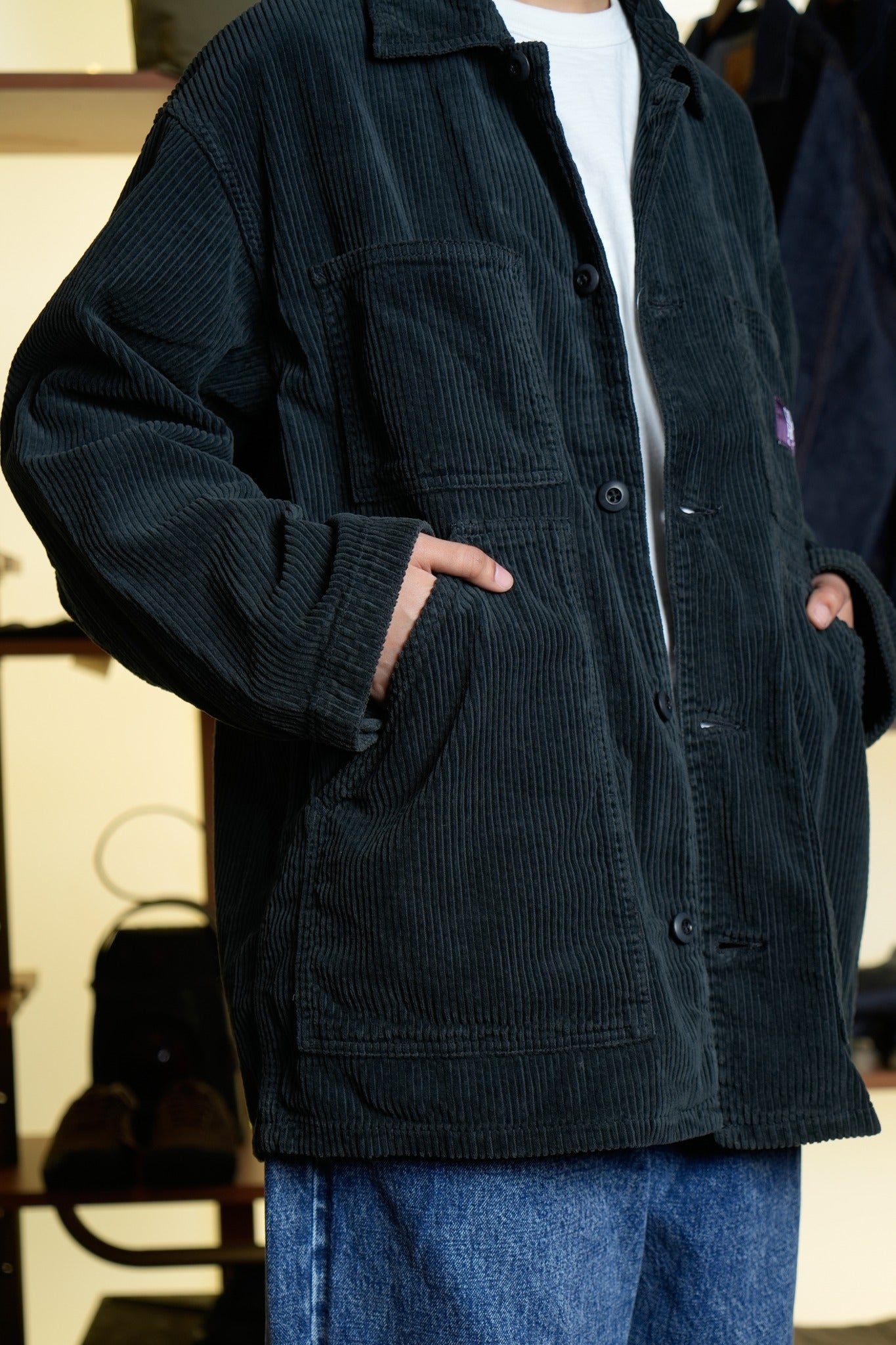 FATIGUE COVER JACKET (9W CORDUROY) - BLACK