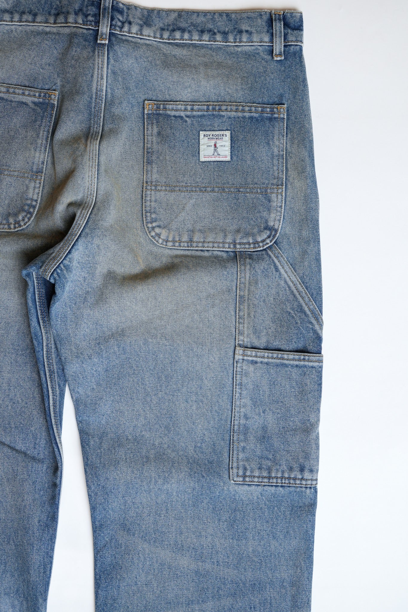 STATEMENT DOUBLE KNEE PANT ROY ROGER'S WORKWEAR - DENIM