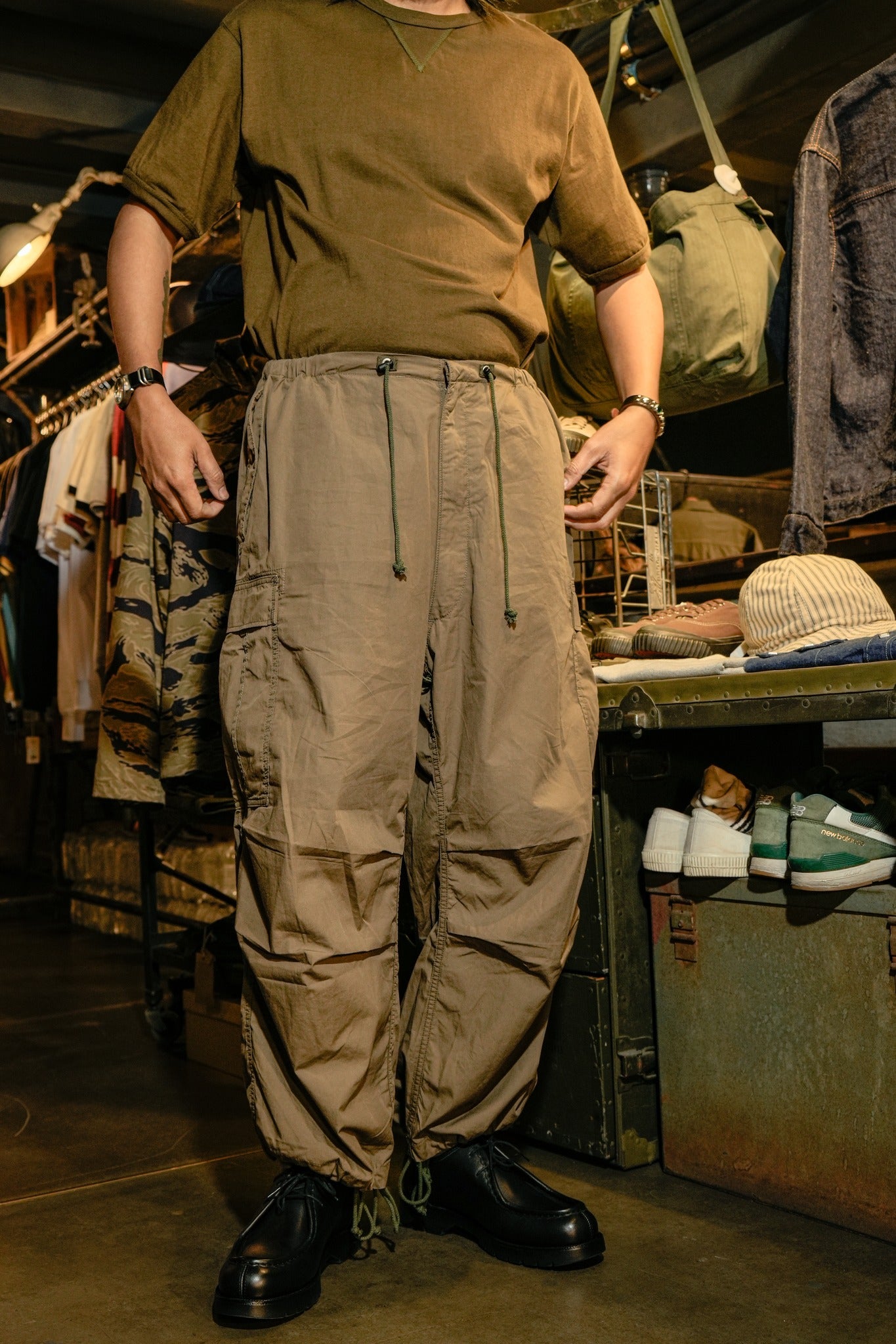 LIGHT POPLIN M-51 OVER-PANTS TYPE2 - GREEN