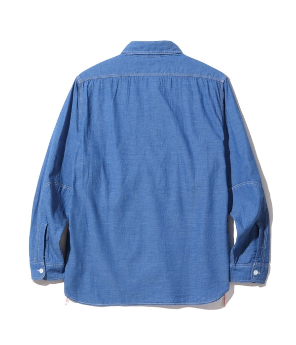 SC25513 VAT DYE WORK SHIRT - BLUE