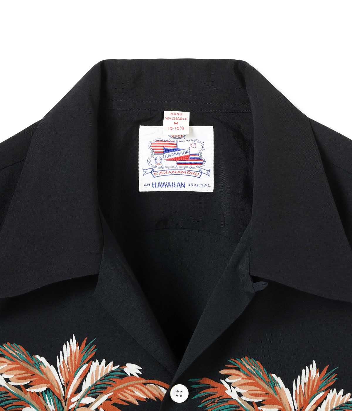 DK39448 DUKE KAHANAMOKU SPECIAL EDITION “PALM TREE” (SHORT SLEEVE) - BLACK