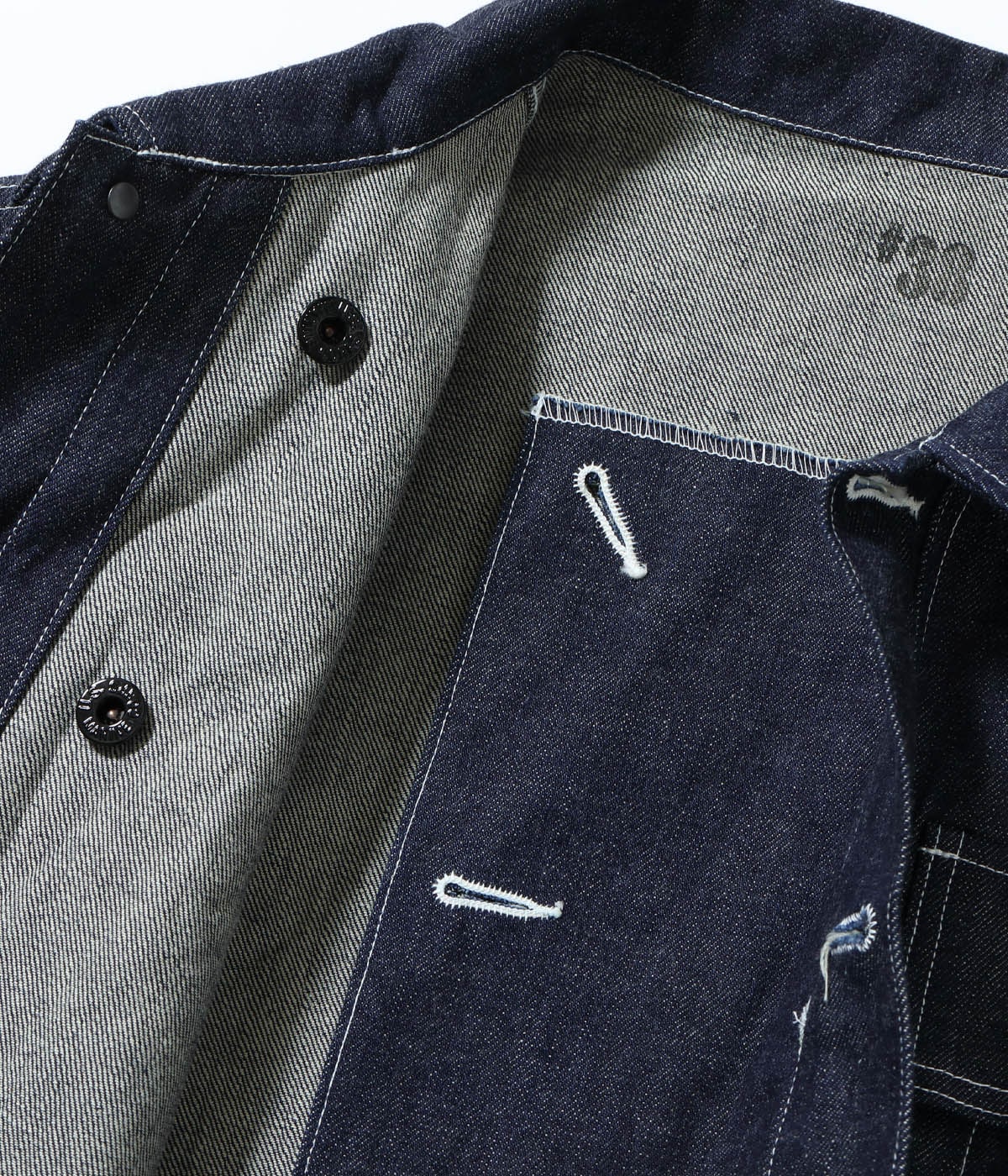 BR15886 US MARINE CORPS M-1944 DENIM CIVILIAN UTILITY JACKET - INDIGO