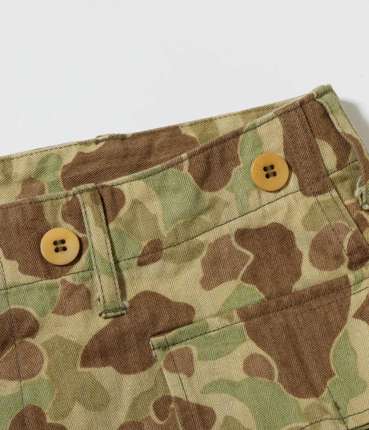 BR52660 TROUSERS, HERRINGBONE TWILL CAMOUFLAGE SHORTS - CAMOUFLAGE
