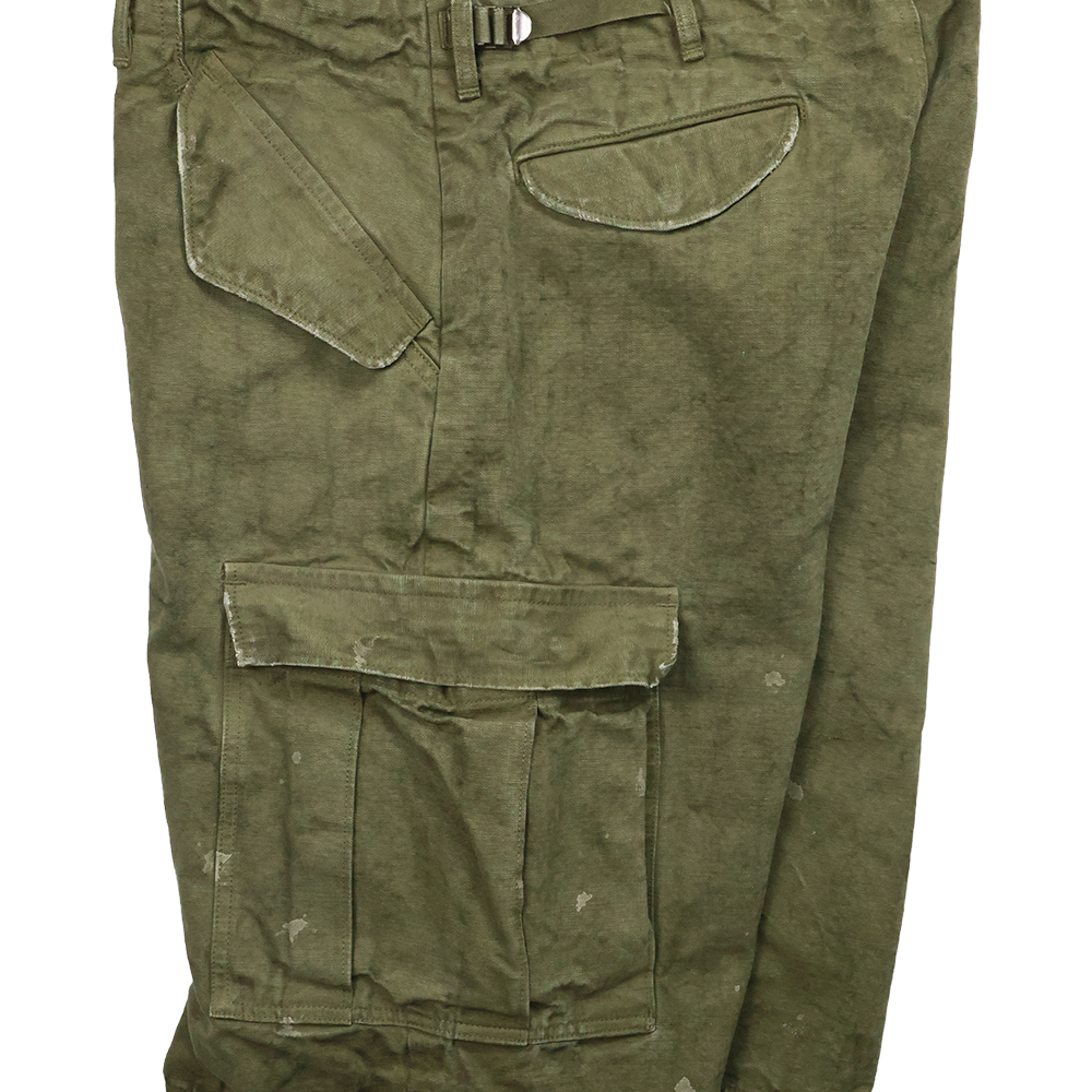 1144VE Tent Cloth Field Cargo Shorts VE (Vintage Effect) - O.D