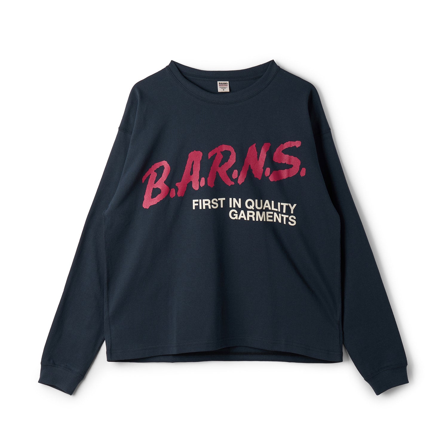 BR-25404 BOXY L/S PRINT T-SHIRT (BARNS) - CHARCOAL