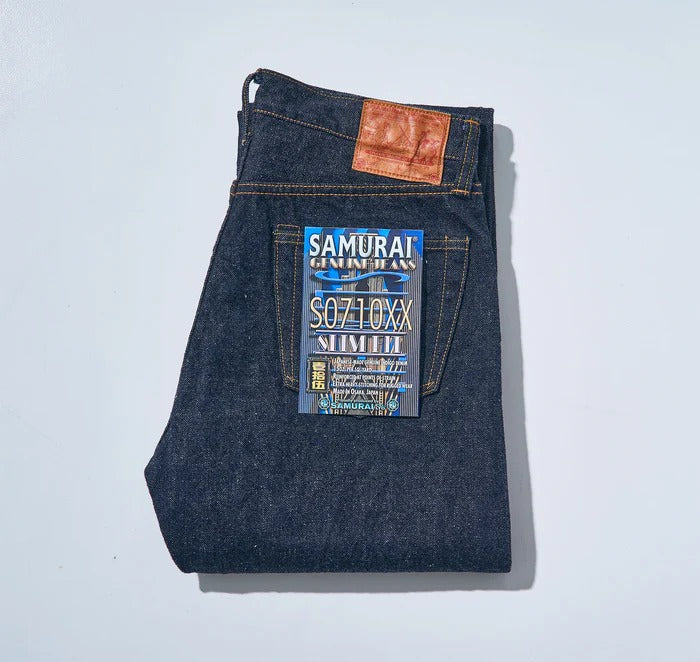 S0710XX 15oz SLIM STRAIGHT JEANS MID RISE - INDIGO
