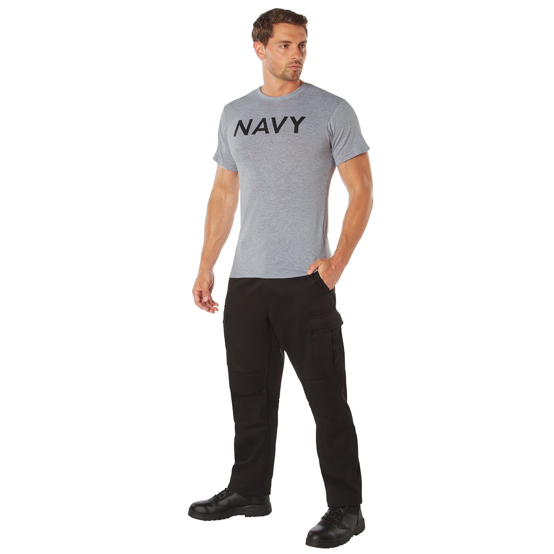 NAVY Physical Training TEE S/S - GREY