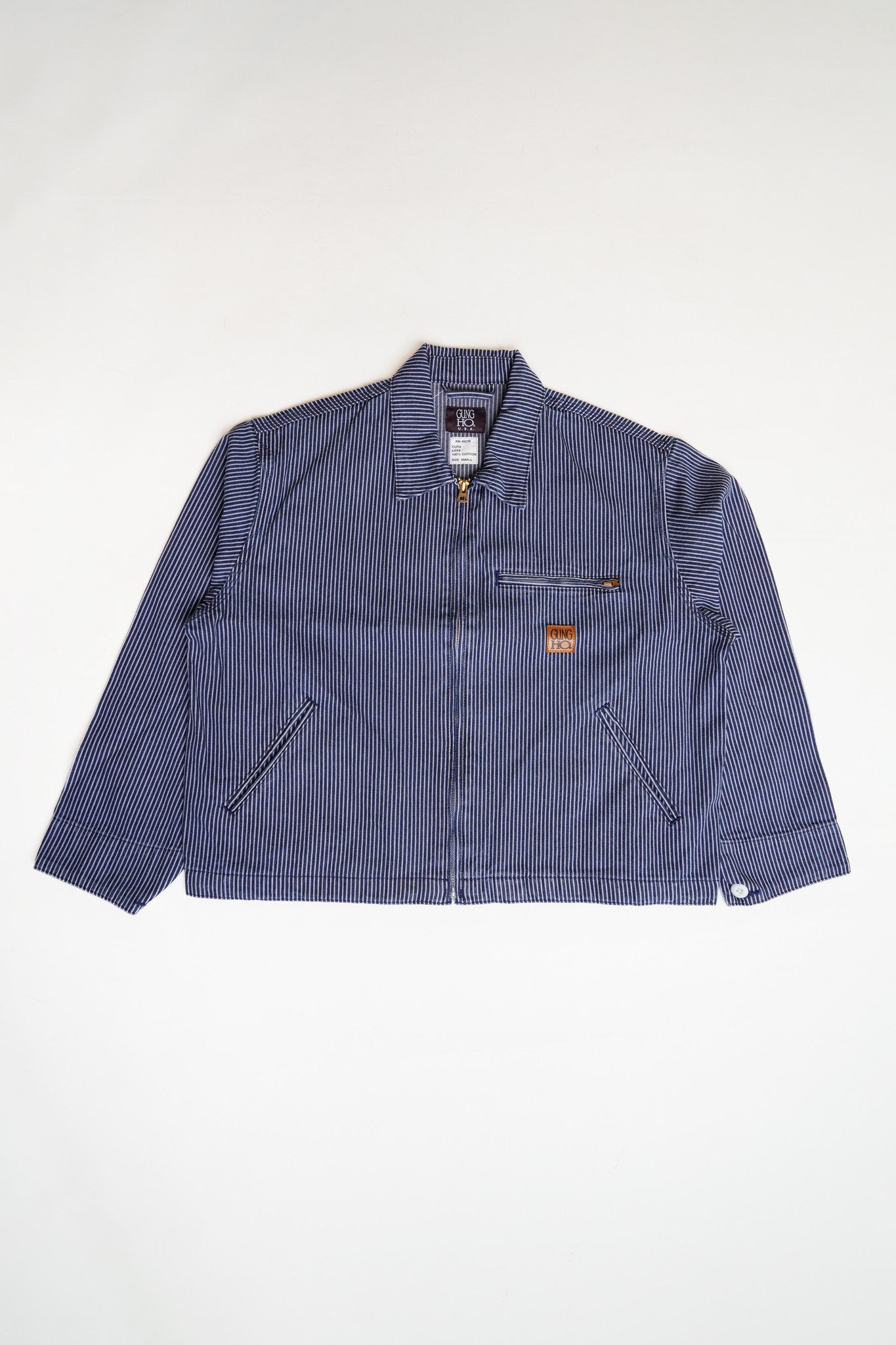 WORK JACKET (HICKORY) - BLUE GREY
