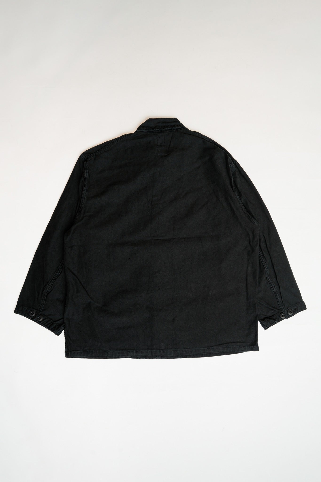 FATIGUE COVER JACKET (BACK SATIN) - BLACK