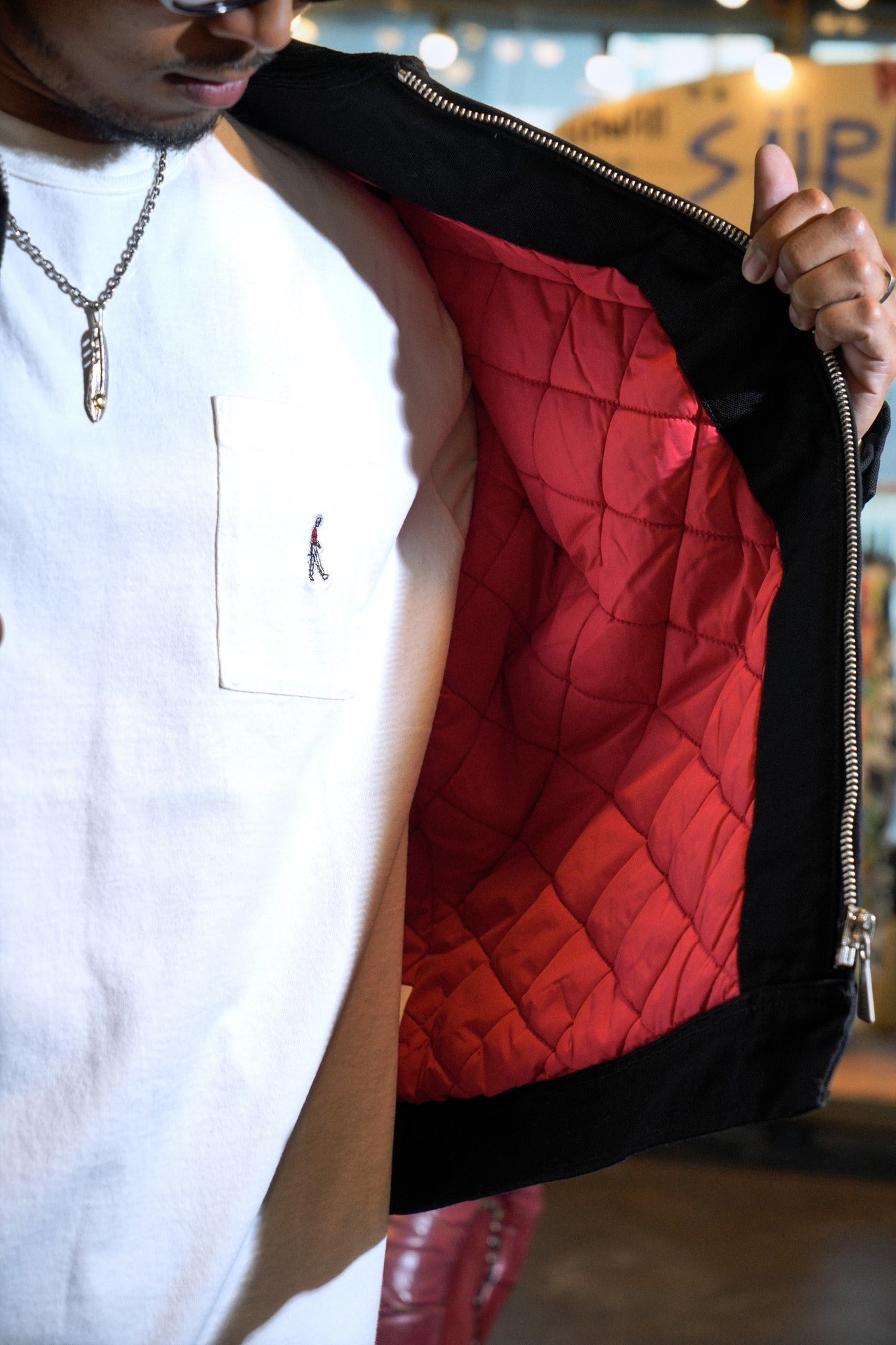 WORK SHORT JKT ROY ROGER'S WORKWEAR CANVAS SW - BLACK