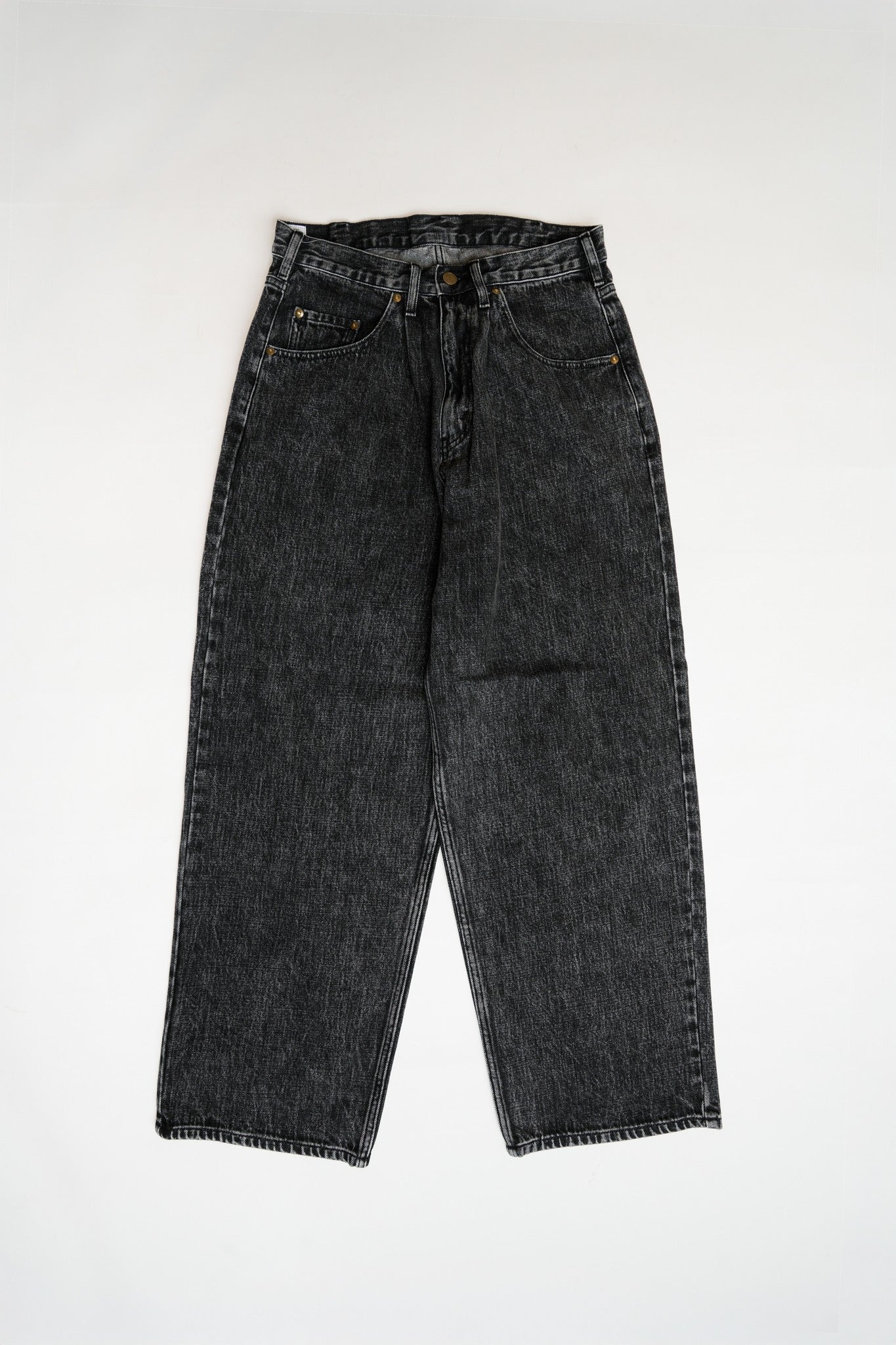 DENIM BAGGY PANTS - BLACK CHEMICAL