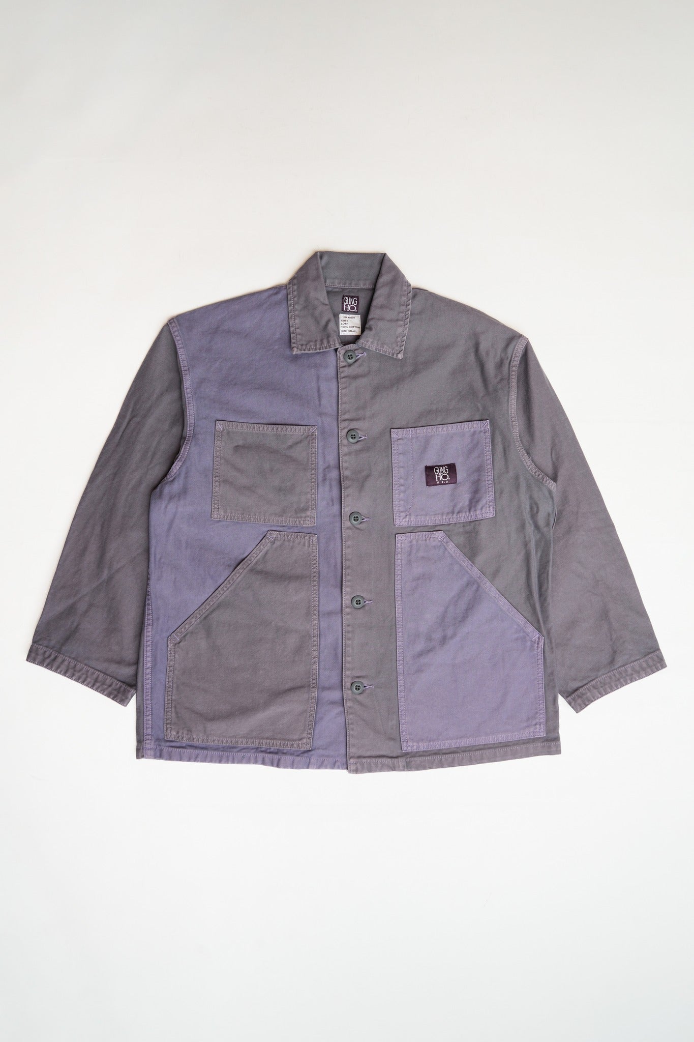 FATIGUE COVER JACKET (BACK SATIN) - BLUE GREY