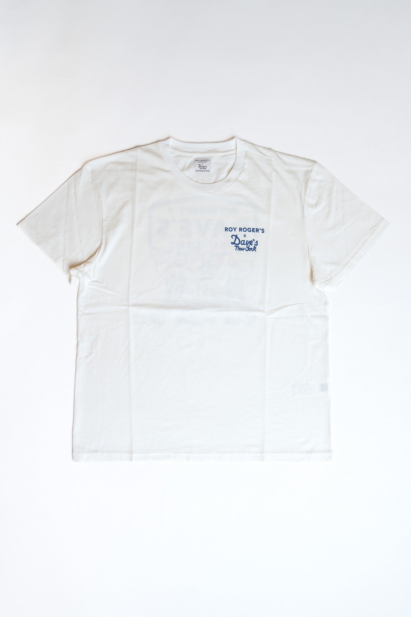 T-SHIRT ROY ROGER'S X DAVE'S JERSEY CREW - OFF WHITE