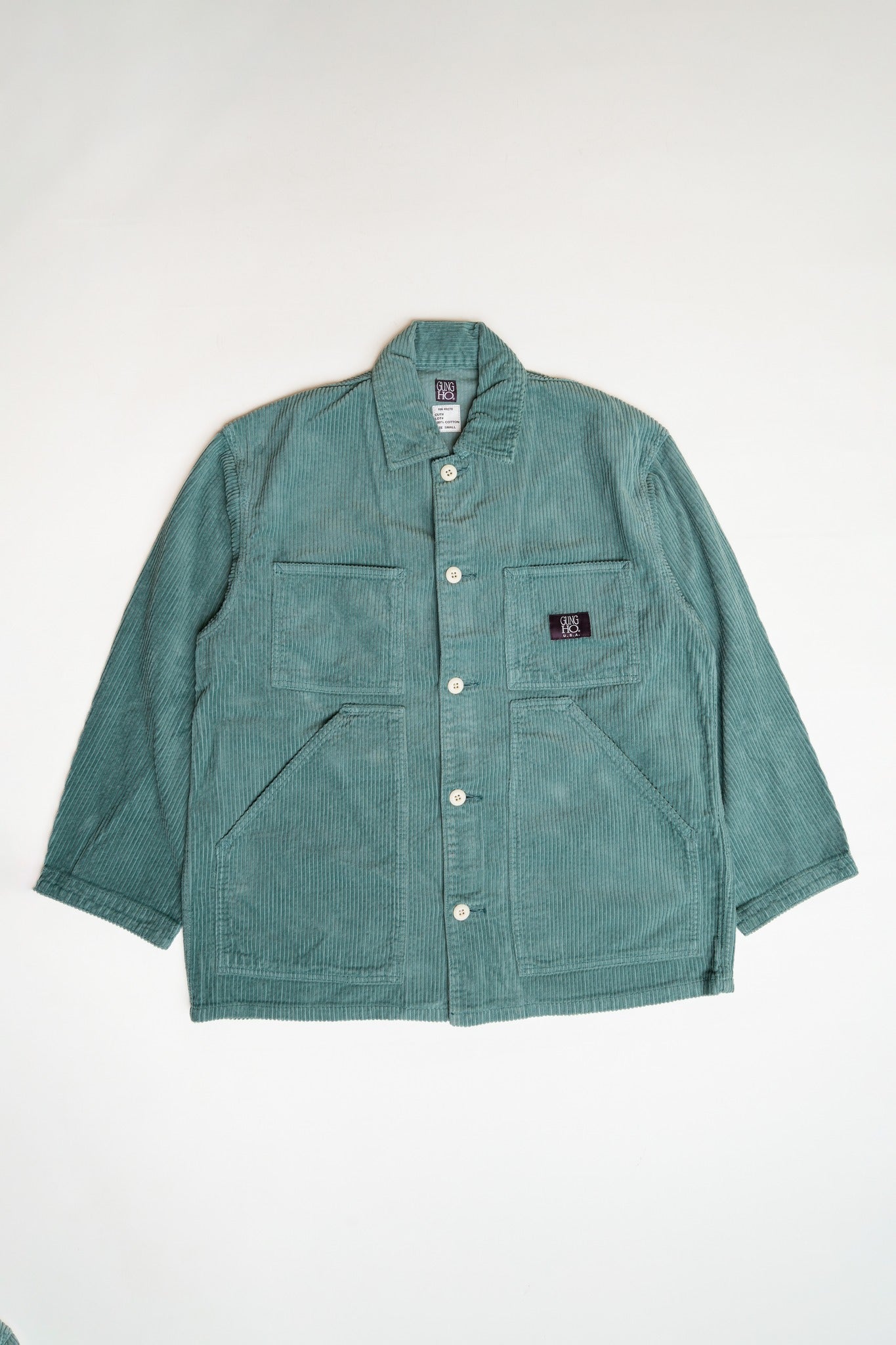 FATIGUE COVER JACKET (9W CORDUROY) - BLUE GREEN